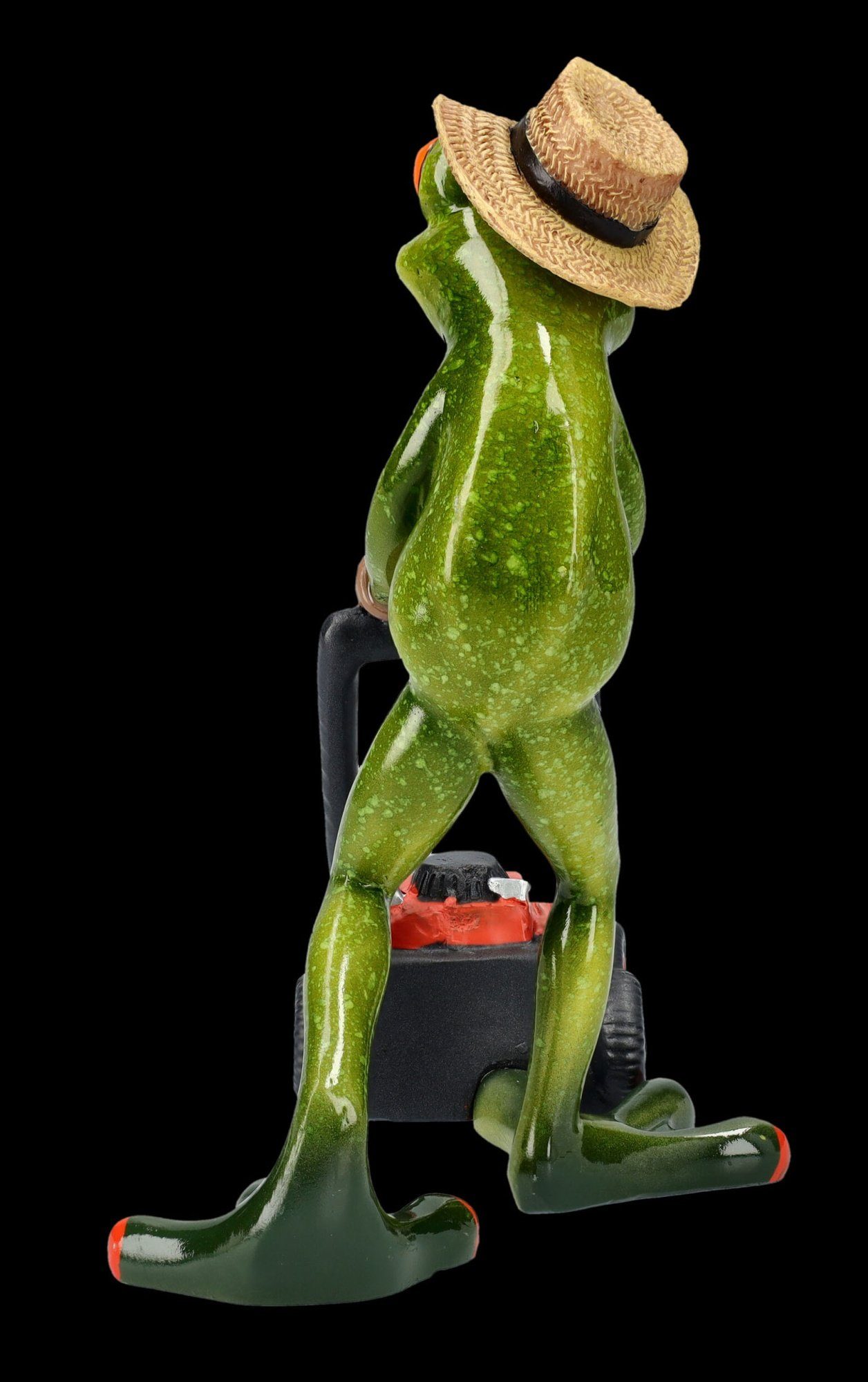 - Figur Gärtner Dekofigur Tierfigur mit Gartenarbeit Shop Rasenmäher Frosch Figuren Lustige GmbH -