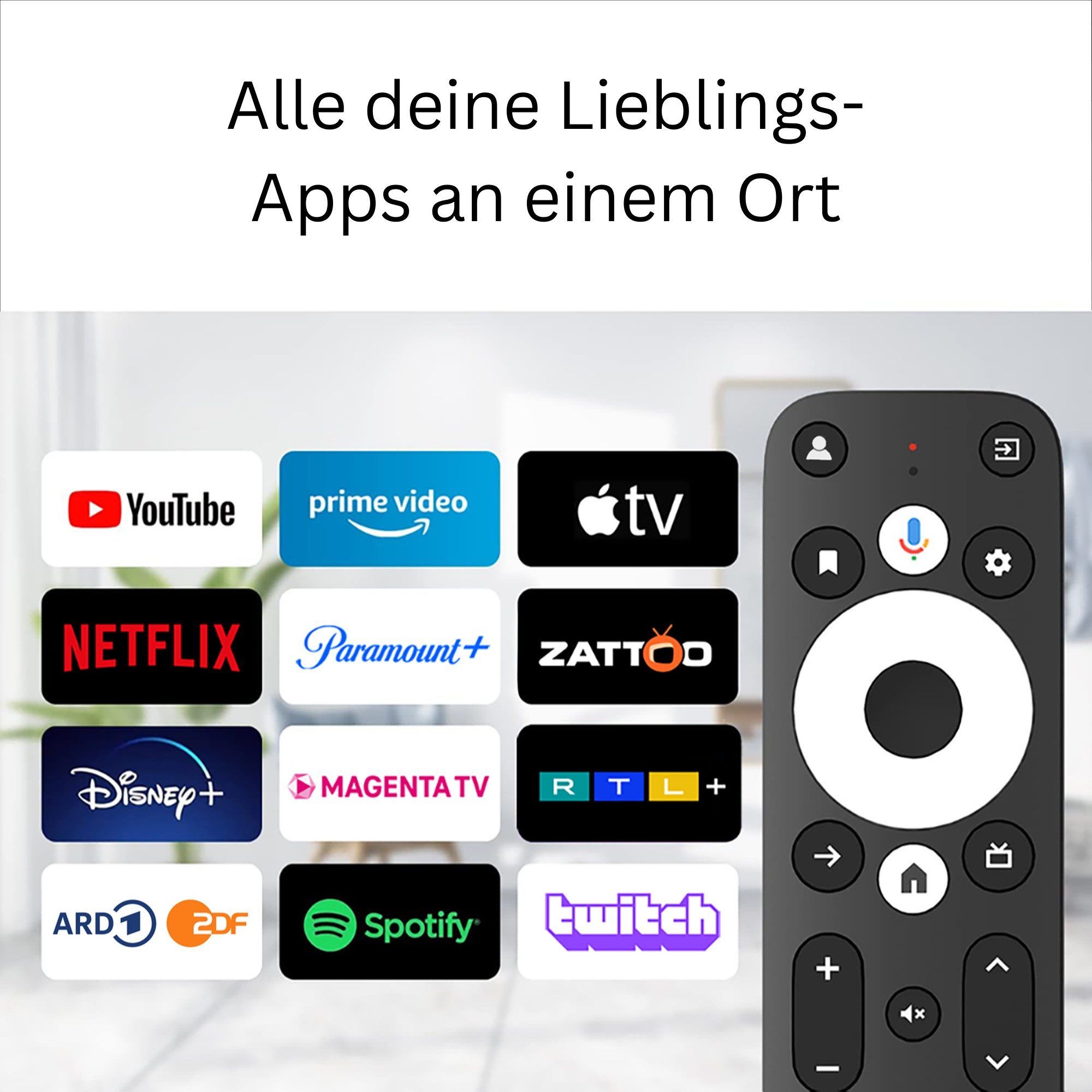 Android Streaming-Box GD2 TV-Box, 4K HDR mit Google TV, LAN, USB & Dolby Atmos, Für Netflix, Prime Video, Disney+, YouTube, RTL+ & tausende Apps