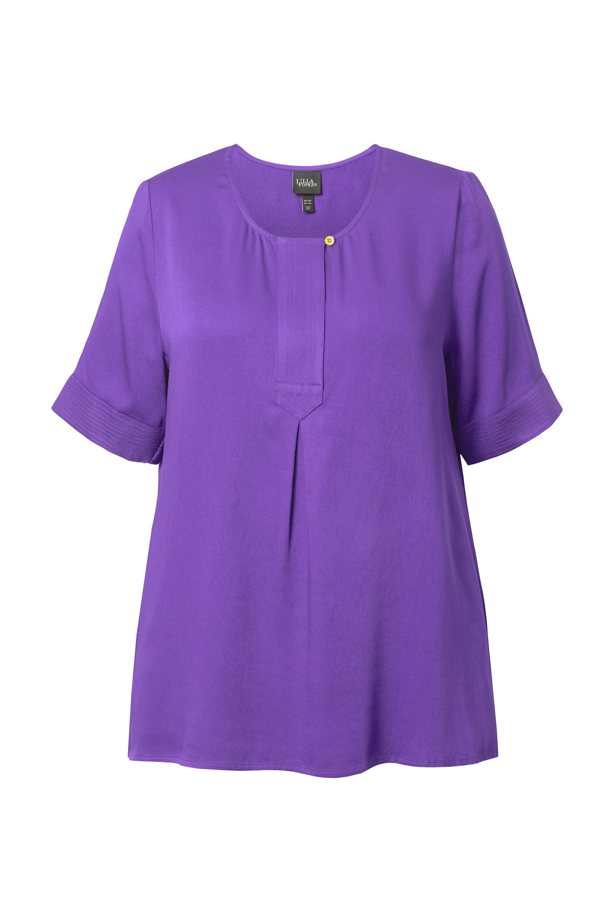 Ulla Popken Tunika Shirtbluse Steppeinsatz A-Linie günstig online kaufen
