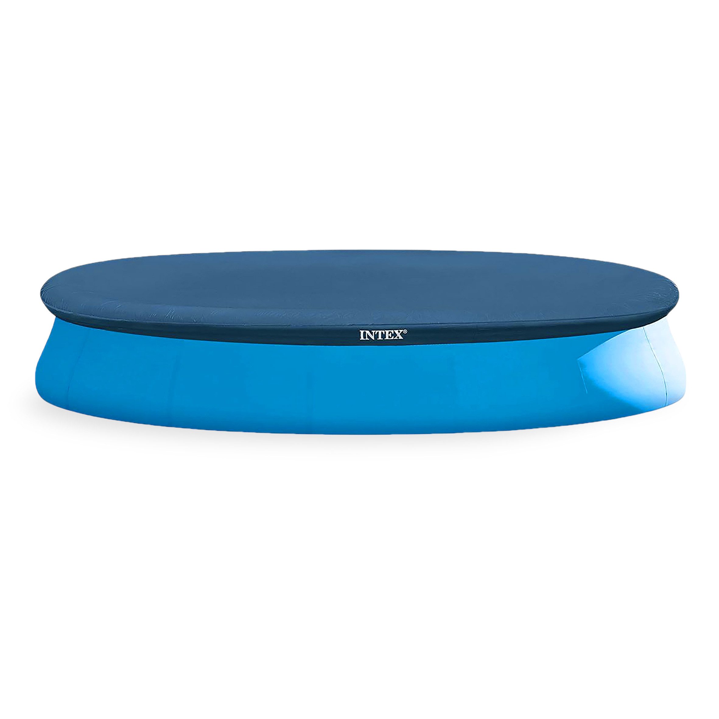 Pool-Abdeckplane Poolabdeckung rund blau - 424 cm