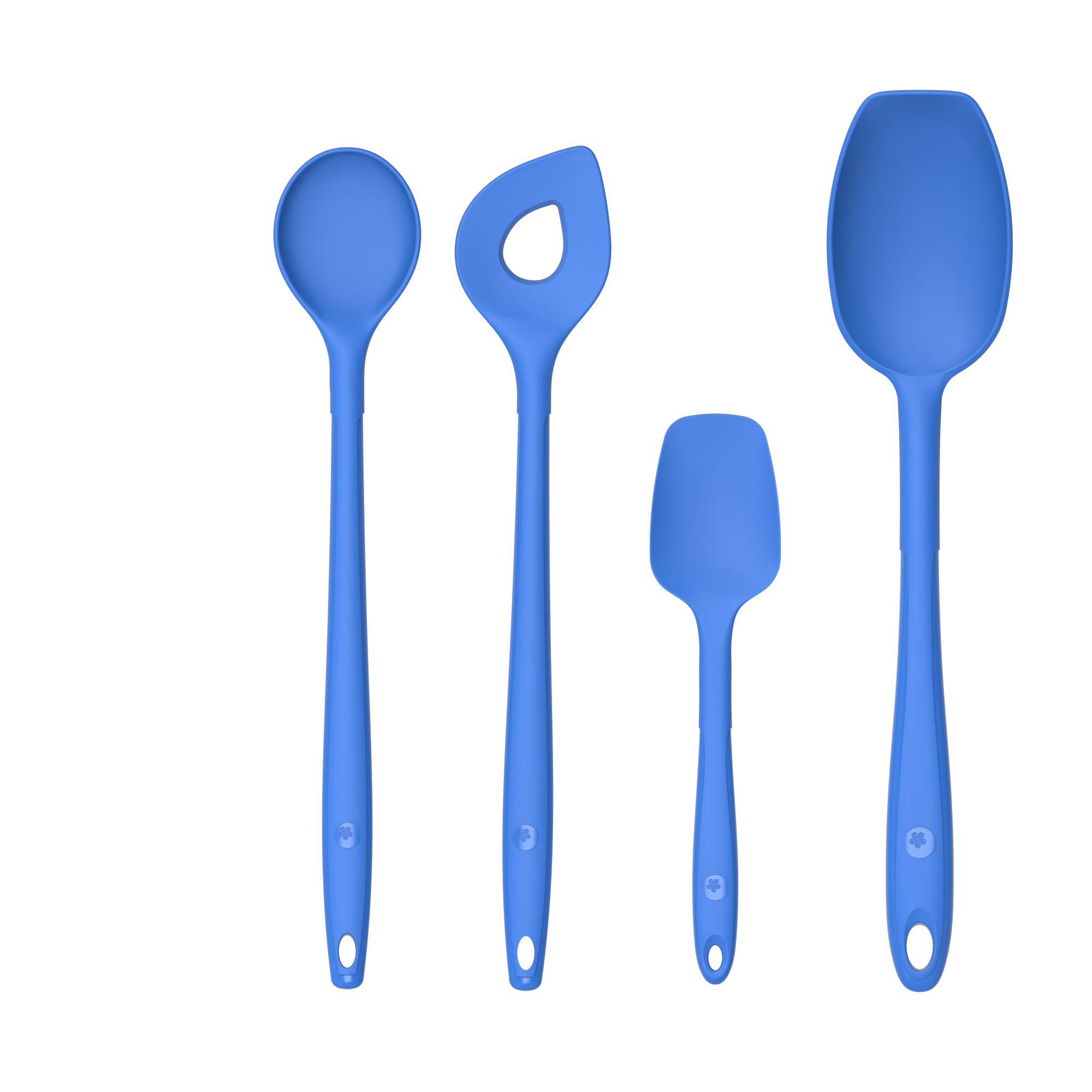 Kochblume Kochbesteck-Set Backlöffel + Кулинарные ложки + Ложки для соусов L + Flexlöffel S - 4-tlg. - blau