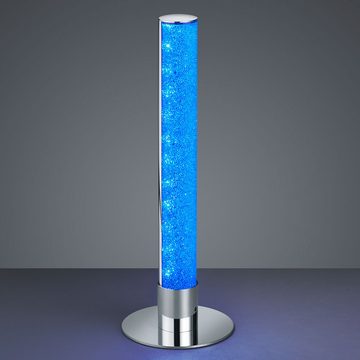 etc-shop LED Tischleuchte, Leuchtmittel inklusive, Warmweiß, Farbwechsel, RGB LED Schreib Tisch Lampe Schlaf Zimmer Nacht-Licht Säulen Leuchte