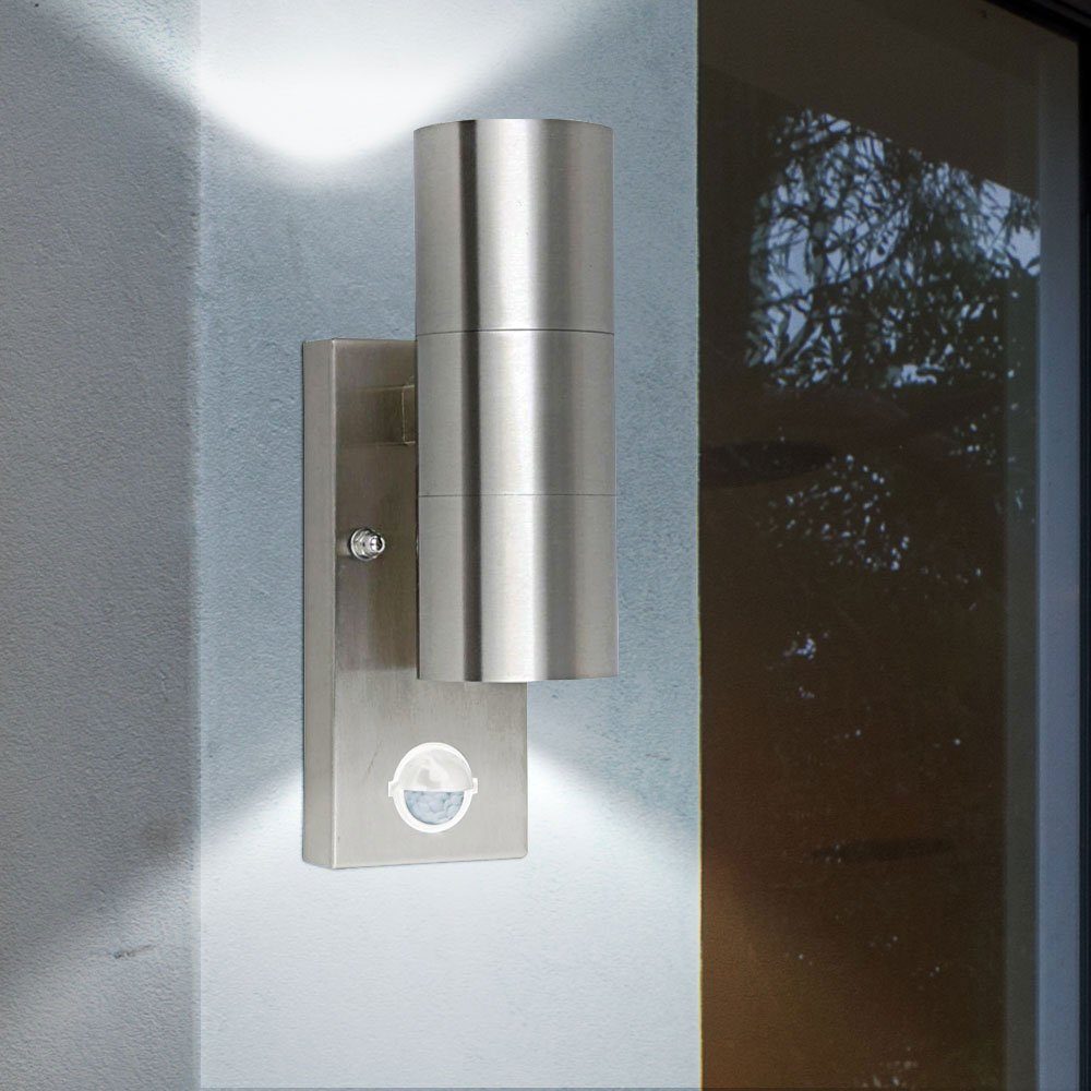 Sensor Strahler Leuchtmittel Außen etc-shop Wand 120° 2er Lampen Außen-Wandleuchte, nicht Up Set Down inklusive, Leuchten