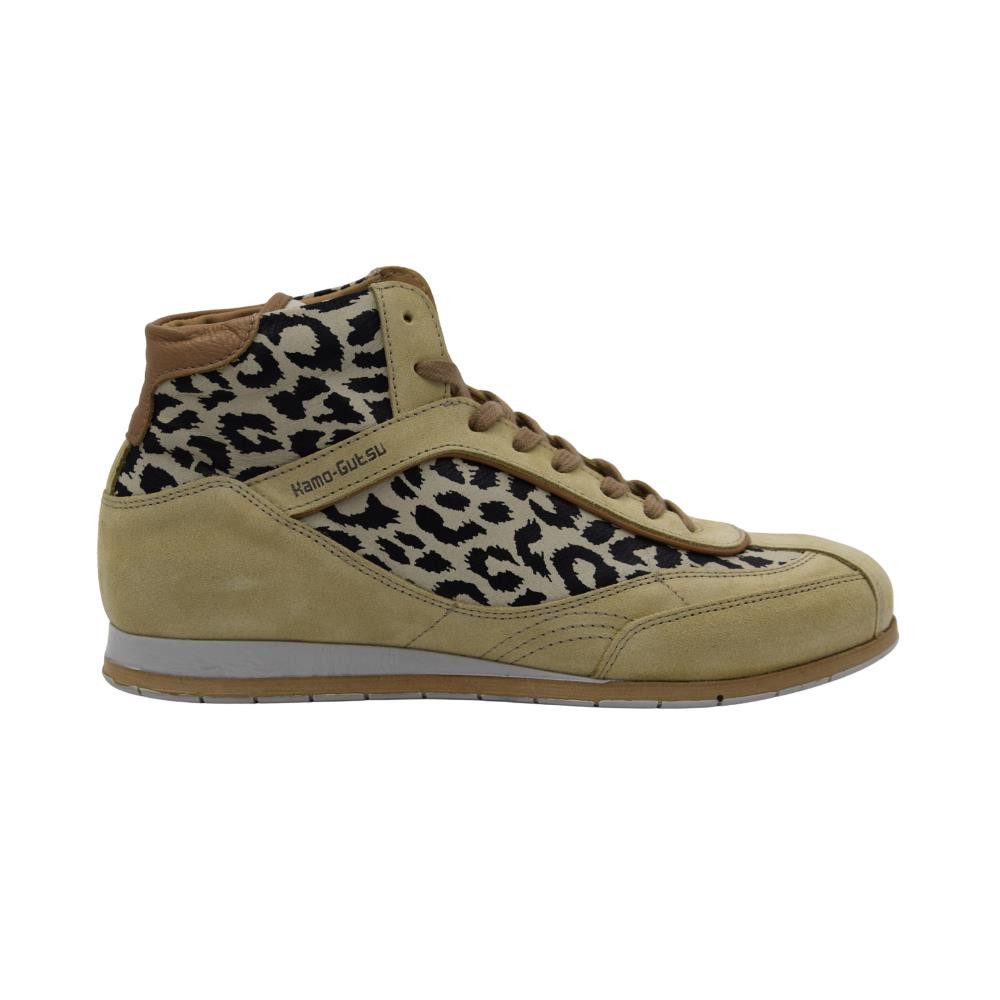 Kamo-Gutsu Kamo-Gutsu Leopardo - Latte Damen Sneaker Sneaker Wechselfussbett