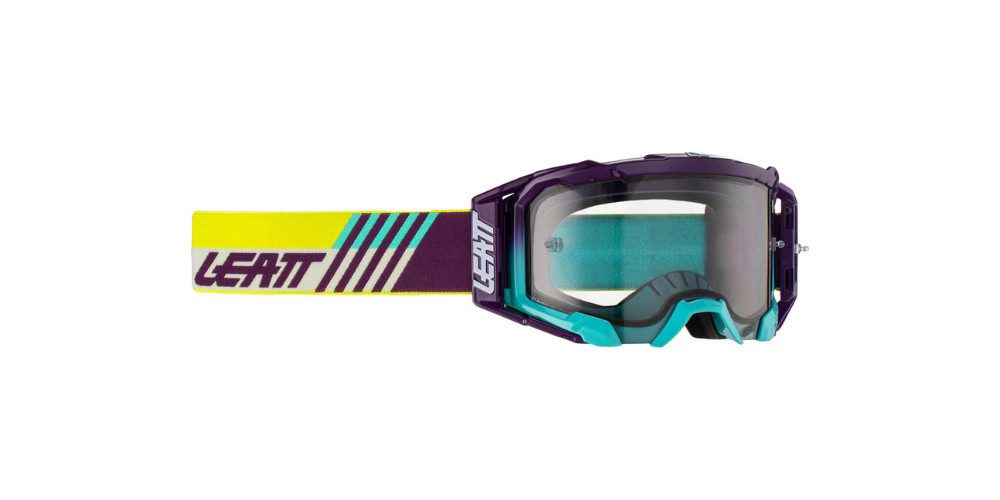 Leatt Motorradbrille Velocity 5.5 Aqua Light Motocross Brille, Double Lens,Anti-Beschlag-Beschichtung,Mit Band