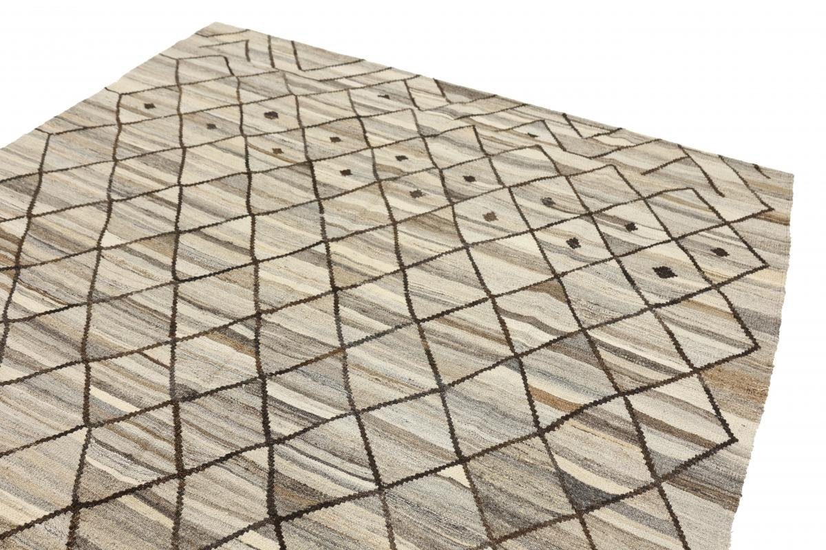 Orientteppich Kelim mm 3 Moderner Nain Handgewebter Design 202x295 Trading, Berber rechteckig, Orientteppich, Höhe