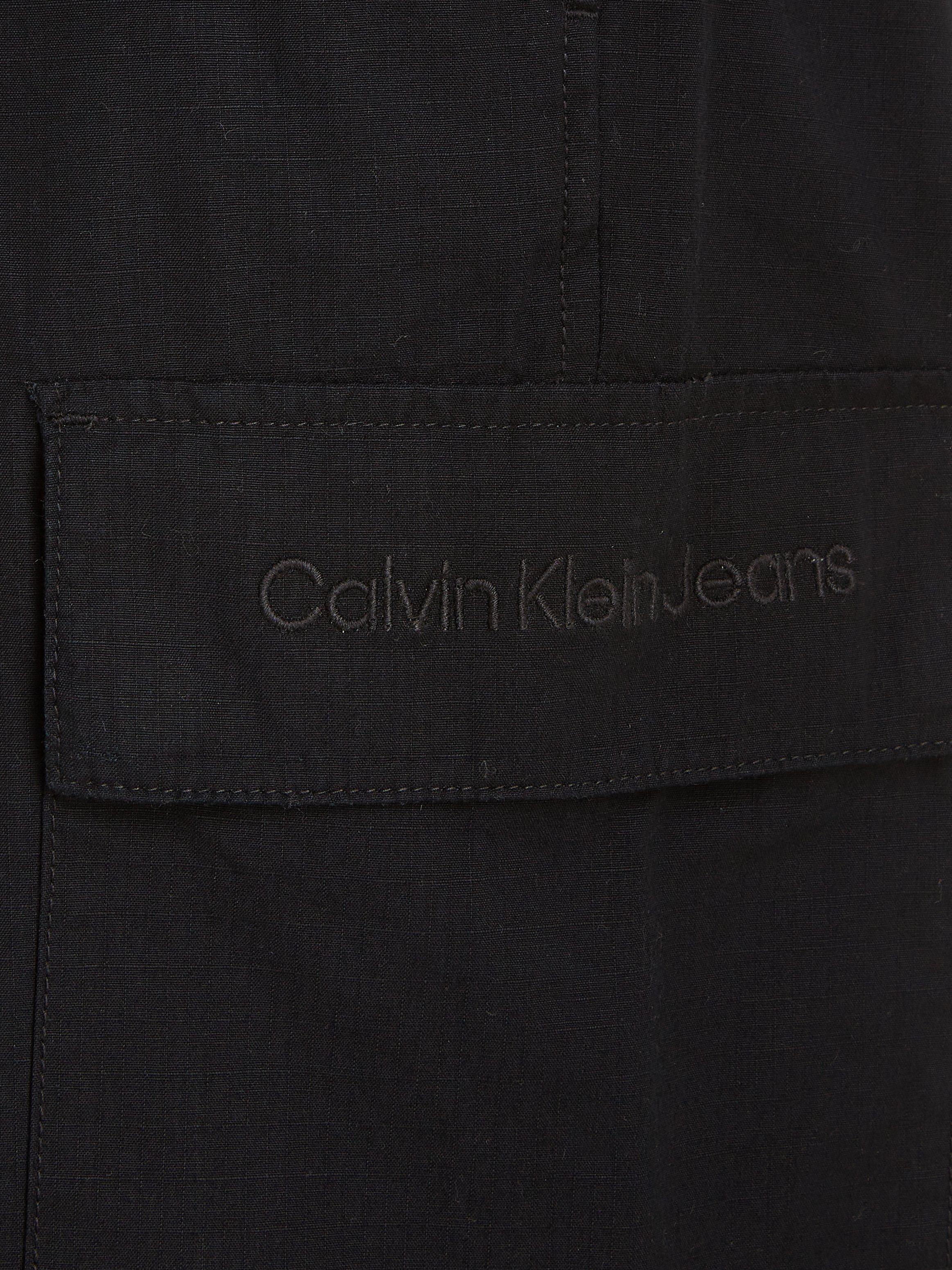 PANT Klein ESSENTIAL REGULAR Ck Cargohose Calvin CARGO Black Jeans