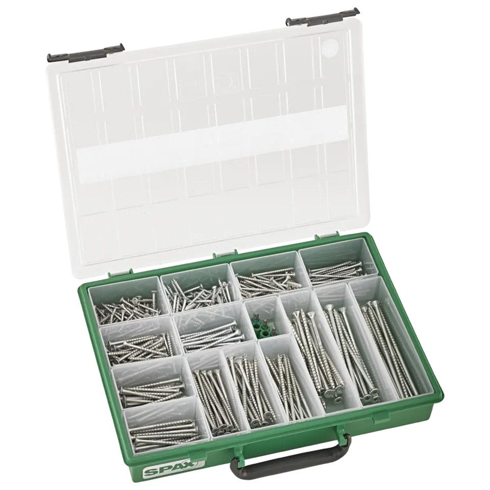 SPAX Schrauben-Set SPAX L-BOXX mini BLAX, Schrauben-Sortiment 803tlg.