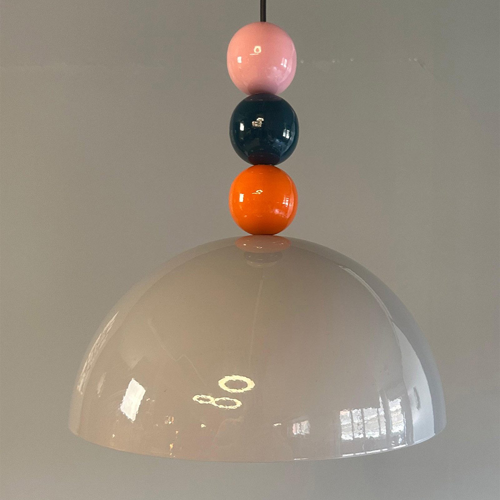 Bamyum Pendelleuchte Pendelleuchte Yimpi Wulst Metall Ø30cm, Modern Hängelampe, ohne Leuchtmittel