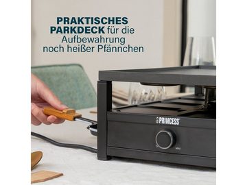 Setpoint Raclette, 1300 W, Gerät für 2-8 Personen Elektro Tischgrill Pfännchen Parkdeck & Gabeln