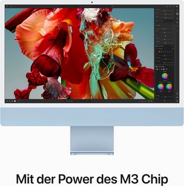 Apple iMac 24'' PC (23,5 Zoll, Apple Apple M3 M3, 8-Core GPU, 24 GB RAM, 256 GB SSD)