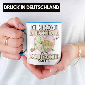 Trendation Tasse Schildkröte Tasse Geschenk Frauen Ich Bin Bloß Ein Mädchen Das Schildk