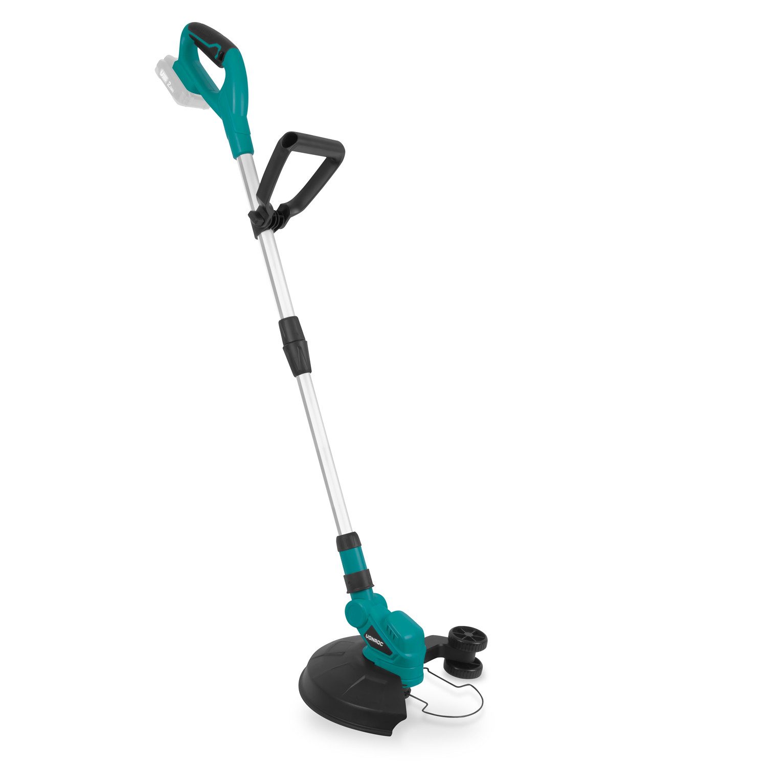 VONROC Akku-Rasentrimmer 250mm - Trimmer für Garten mit Kabel - Kantenschneider Rasen, - Tap and Go System inkl. 2x4M Drahtspule, Exkl. Akku