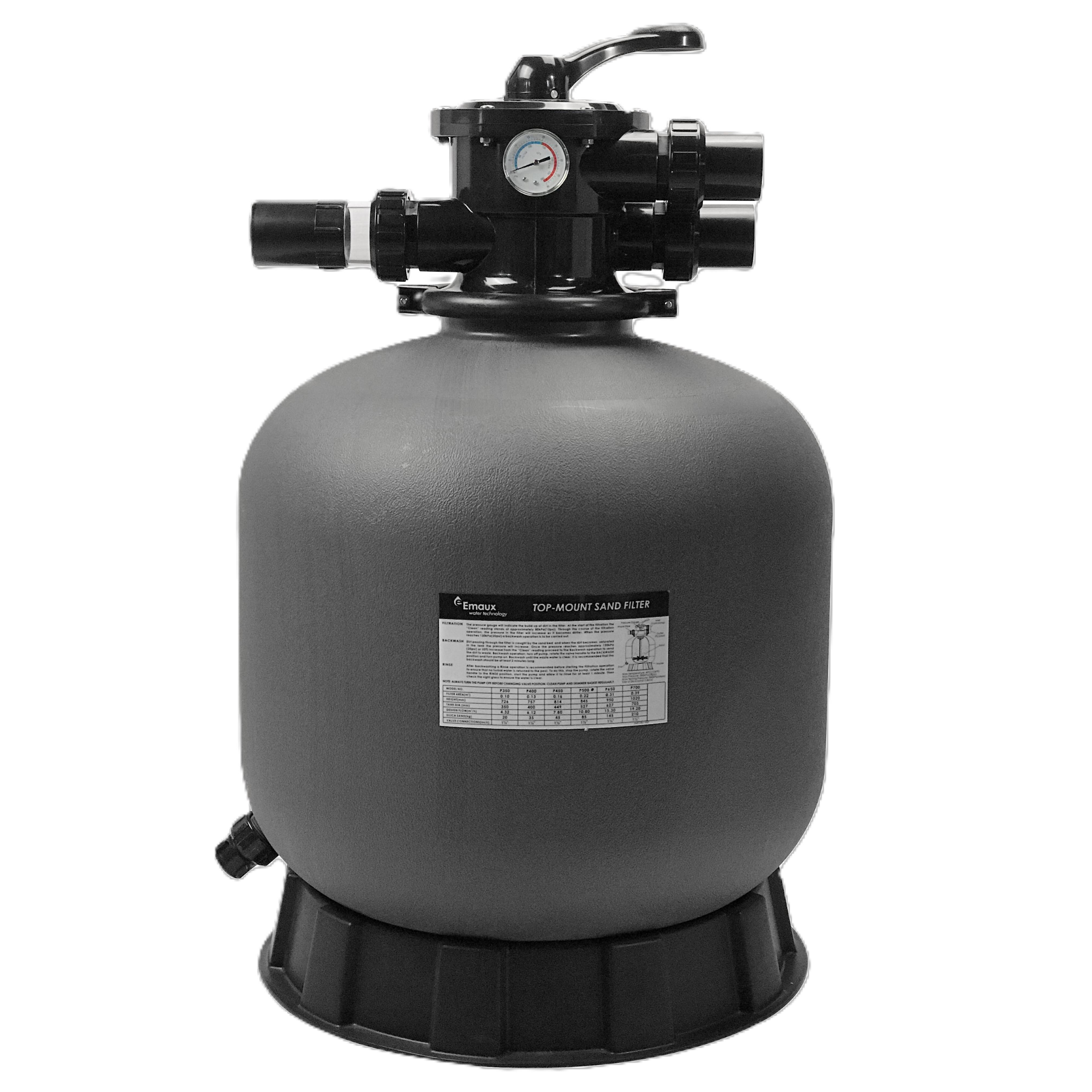 Poolstar Sandfilteranlage Sandfilter Poolex OPTI TOP ⌀18" - Zoll 1"1/2 / 50mm