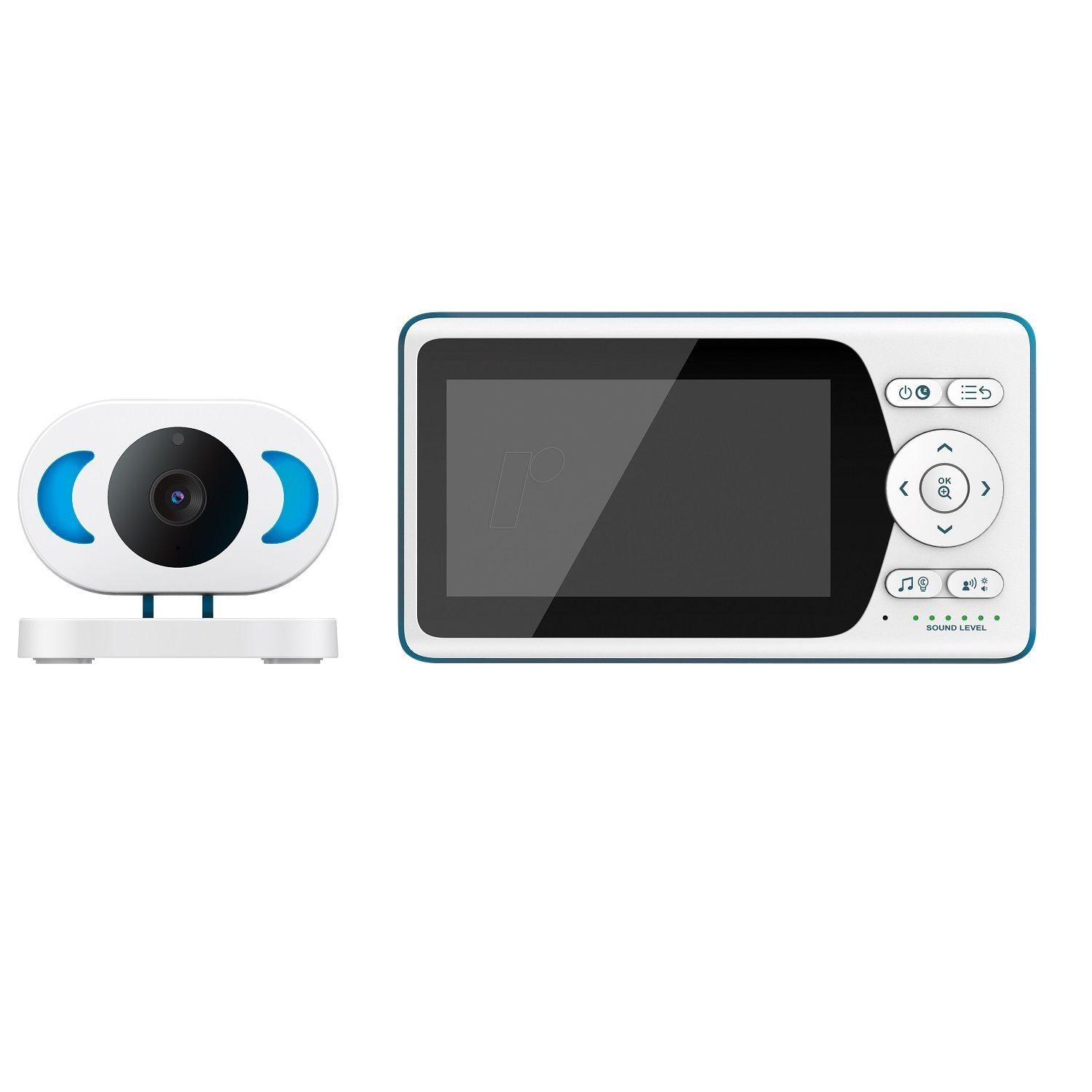 Telefunken Video-Babyphone VM-F400 Video-Babyphone 4.3'' Display  Infrarotmodus 640x480px, Starre Kamera
