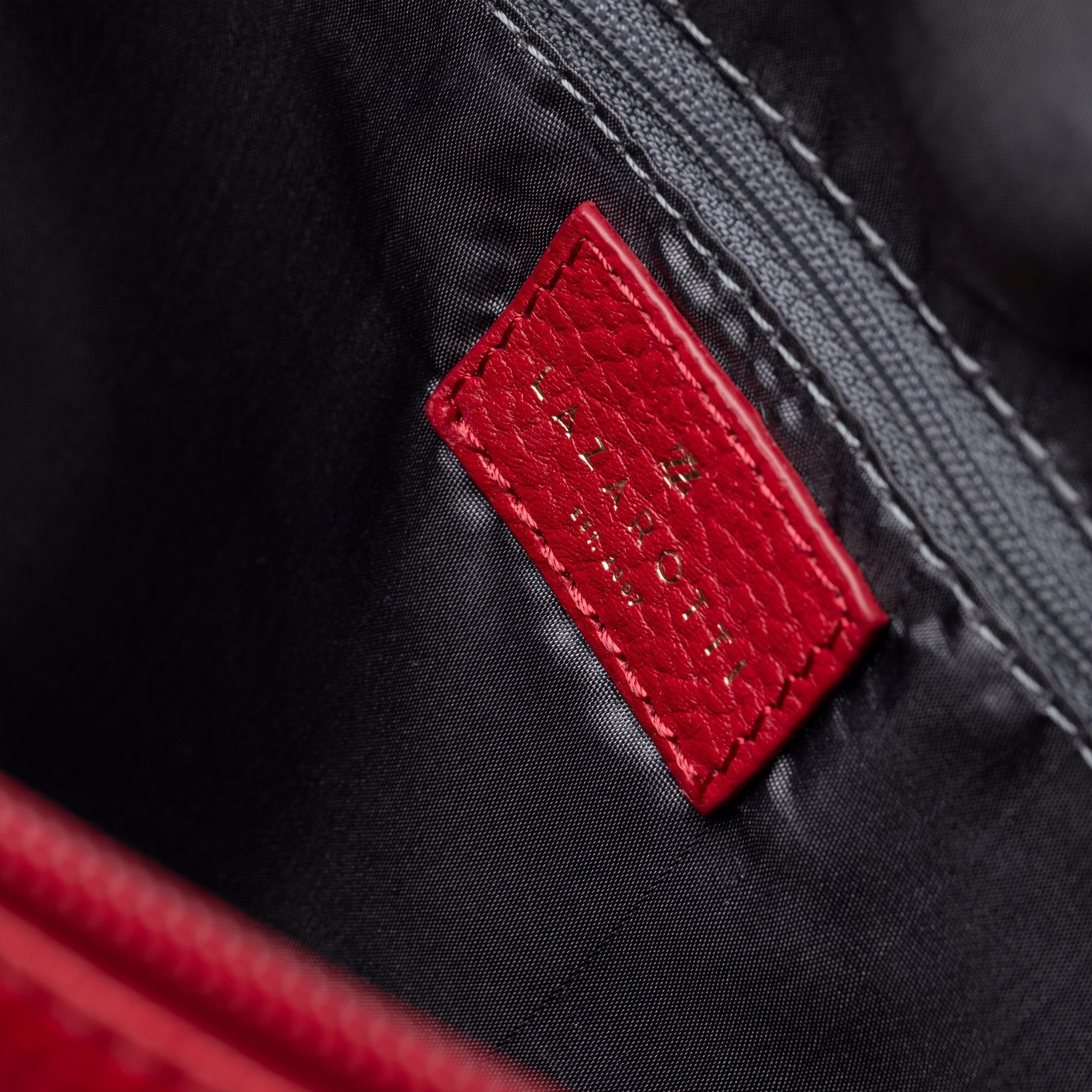 Bologna Leather, red Umhängetasche Lazarotti Leder