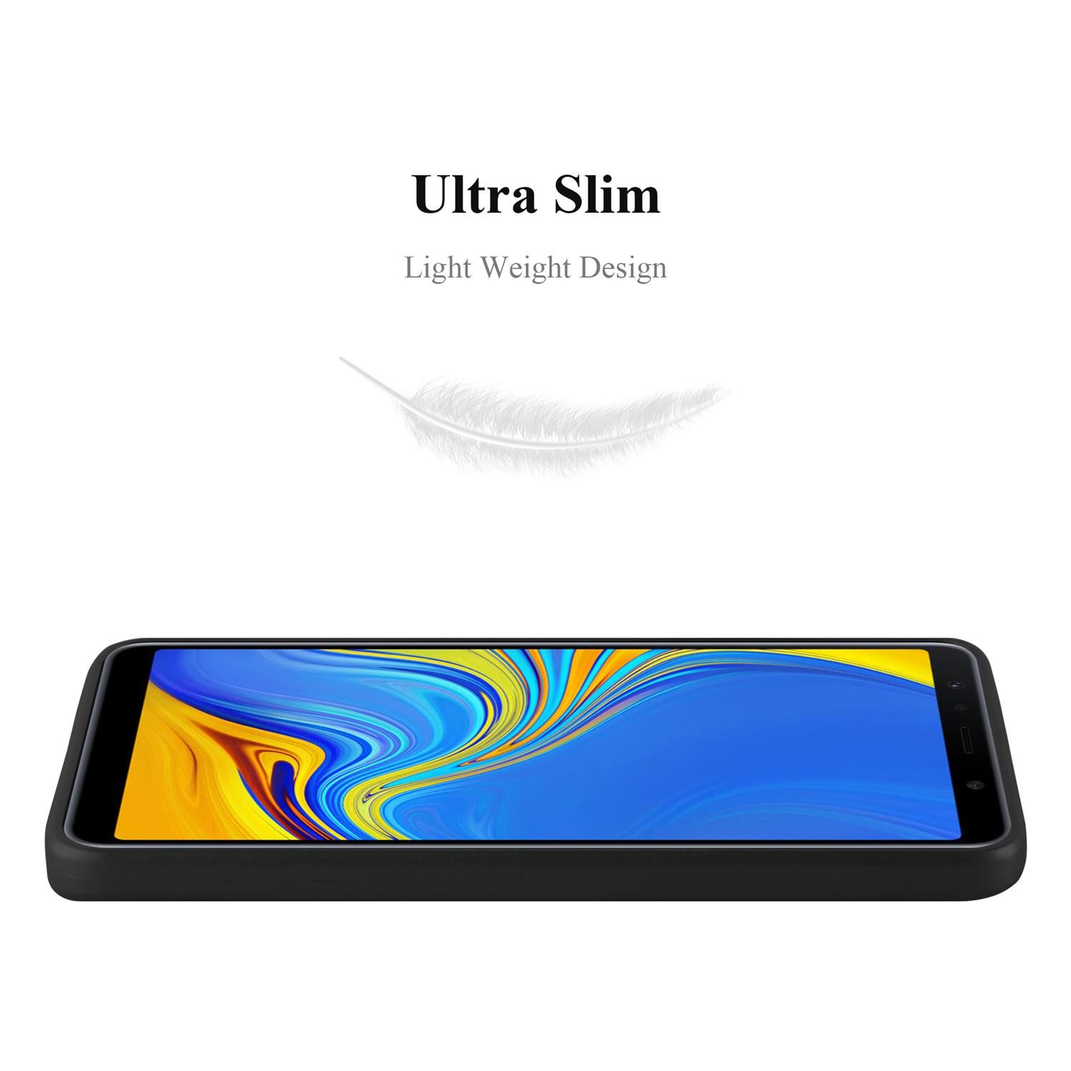Cadorabo Handyhülle für Samsung Galaxy A7 2018 Hülle Samsung Galaxy A7 2018, Flexible TPU Silikon Handy Schutzhülle - Hülle - ultra slim