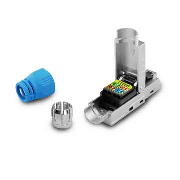 ARLI Netzwerkstecker Netzwerk-Adapter RJ45, Netzwerkstecker RJ45 Stecker CAT8.1