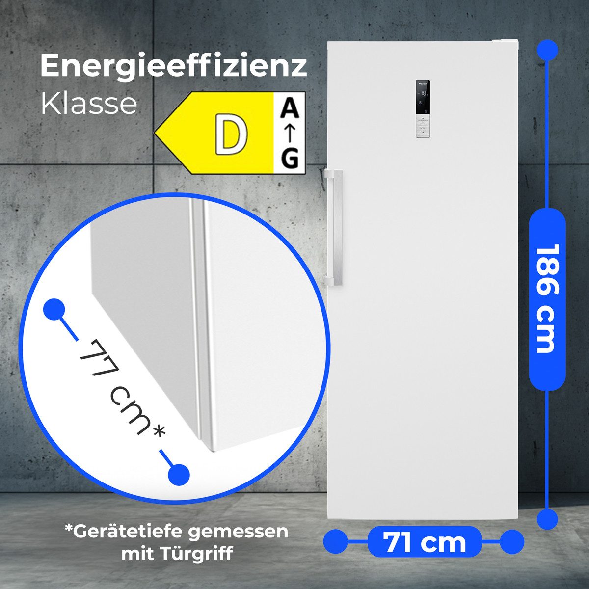 BOMANN Gefrierschrank GSVS 7365, 185.5 cm hoch, 71 cm breit, Gefrierschrank, 2in1 - auf kühlen umstellbar