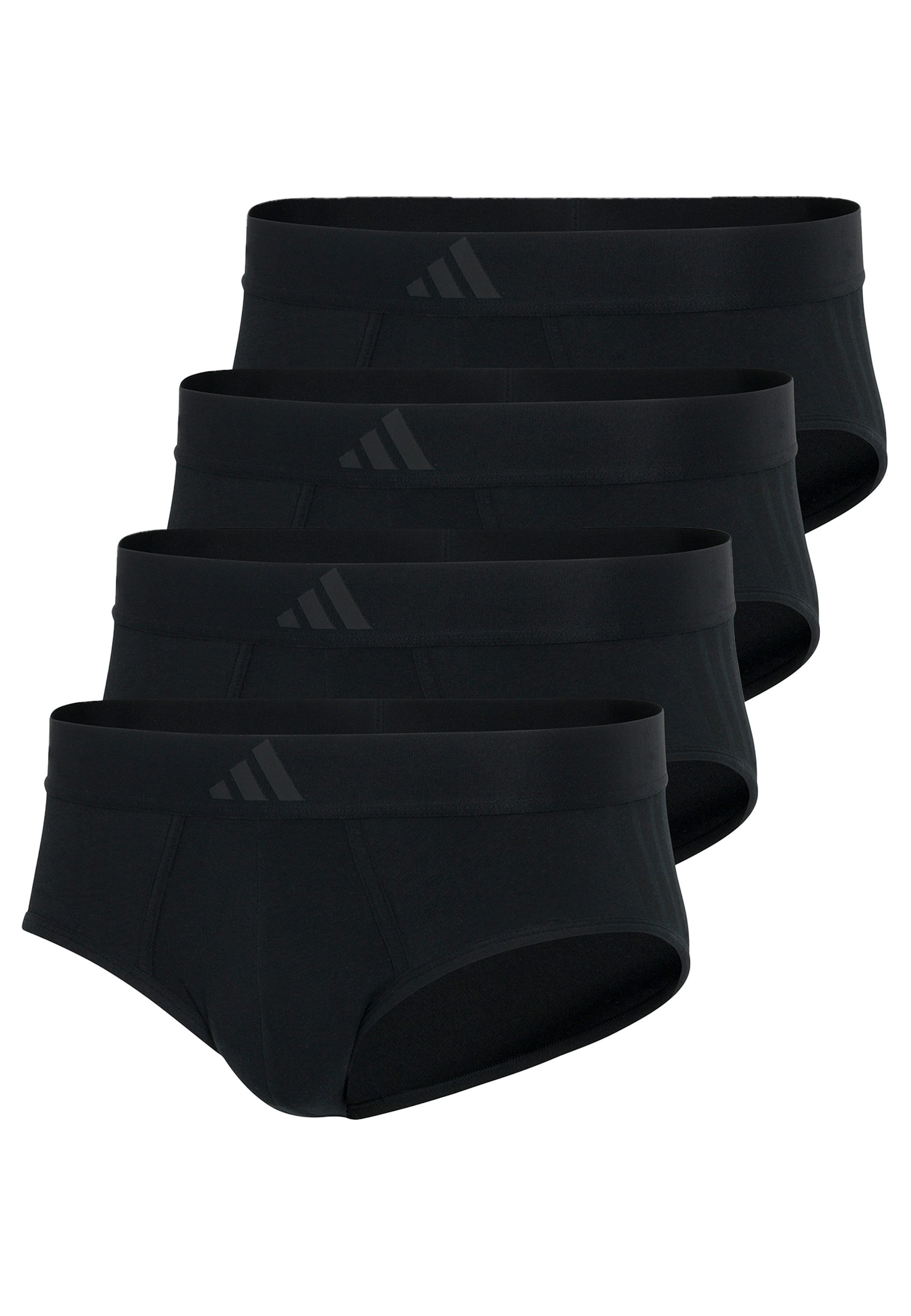 adidas Sportswear Slip 4er Pack Active Flex Cotton 3 Stripes (Spar-Set, 4-St) Slip / Unterhose - Baumwolle - ohne Eingriff - Atmungsaktiv