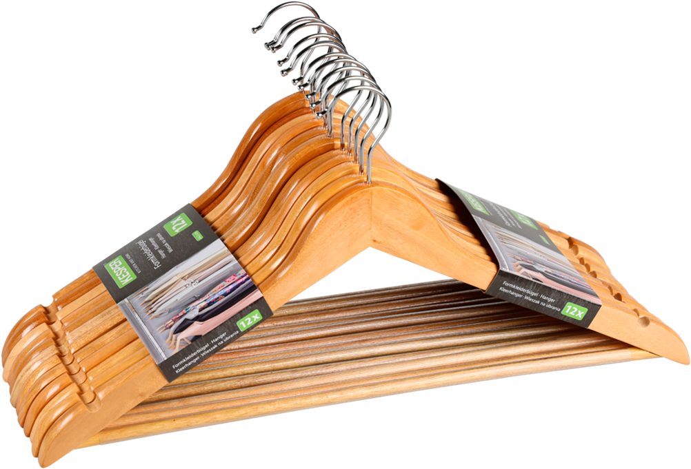 KESPER® Kleiderbügel Formkleiderbügel, 12er Set, FSC, günstig online kaufen