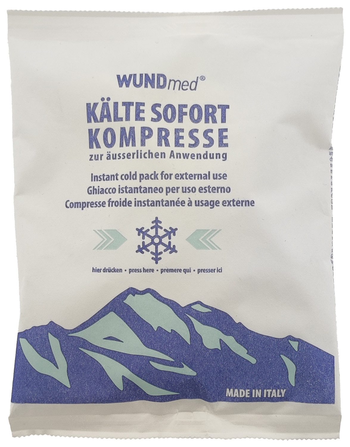 Wundmed Kalt-Warm-Kompresse Kälte-Sofort-Kompresse 1 Stück Weiß, Stück 1-tlg., Kälte-Sofort-Kompresse, Kühlpad Kühlkissen Mehrfachkompresse Kühlpack Eisbeutel