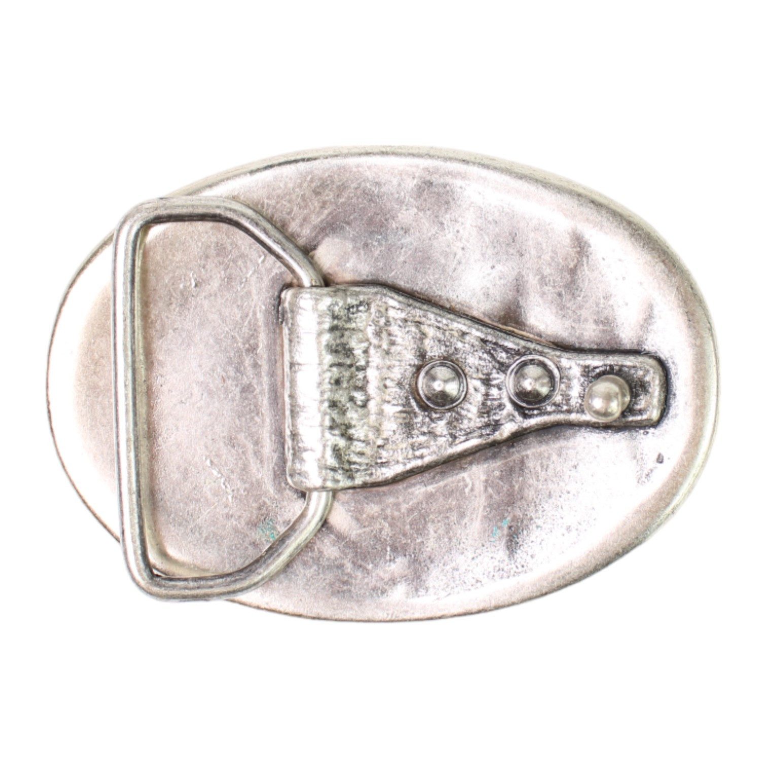 FRONHOFER Gürtelschnalle 18035 (1-St) Ovale Gürtelschnalle, 4 cm, Metall, florale Verzierung