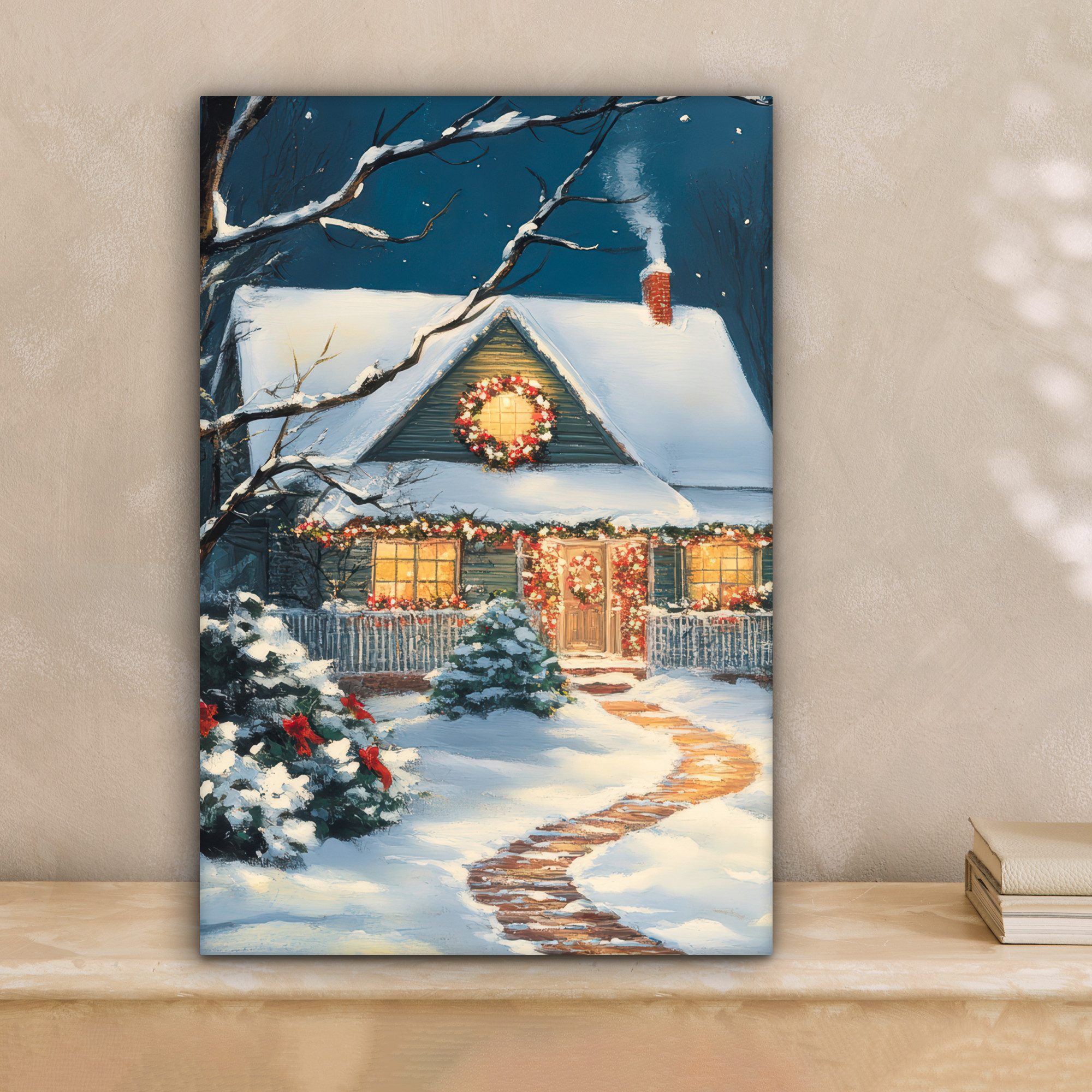 OneMillionCanvasses® Leinwandbild Weihnachten - Weihnachtsbaum - Winter - Z günstig online kaufen