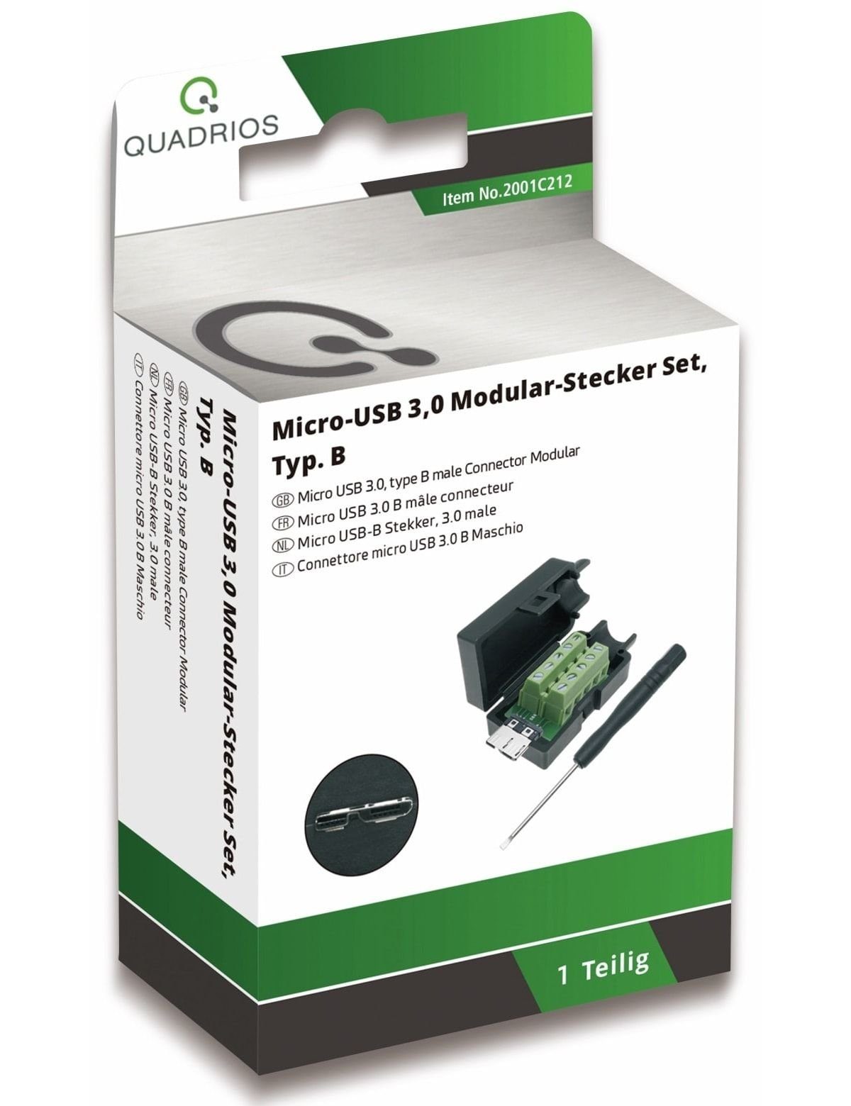 - Klemmen Quadrios QUADRIOS, USB-Modular-Set, 3.0 USB 2001C212,