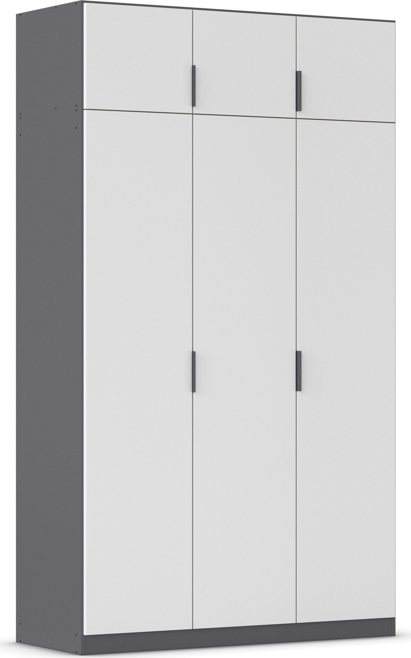 rauch Kleiderschrank Drehtürenschrank Schrank Garderobe Ankleide Schlafzimmer LAGOA (3 verschiedene Ausstattungen BASIC/CLASSIC/PREMIUM (inkl. SOFT-CLOSE) moderne Kantengriffe aus Metall, optional mit Aufsatz MADE IN GERMANY