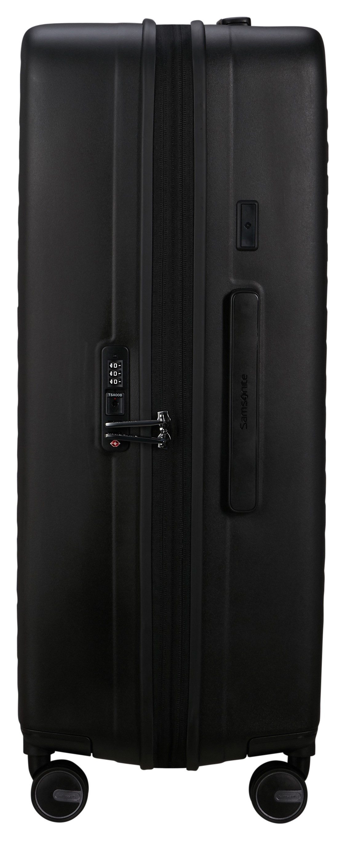 Samsonite Hartschalen-Trolley RESTACKD, verschiedene Größen und Farben, 4 Rollen, Reisekoffer mit TSA Schloss Volumenerweiterung Packtaschen