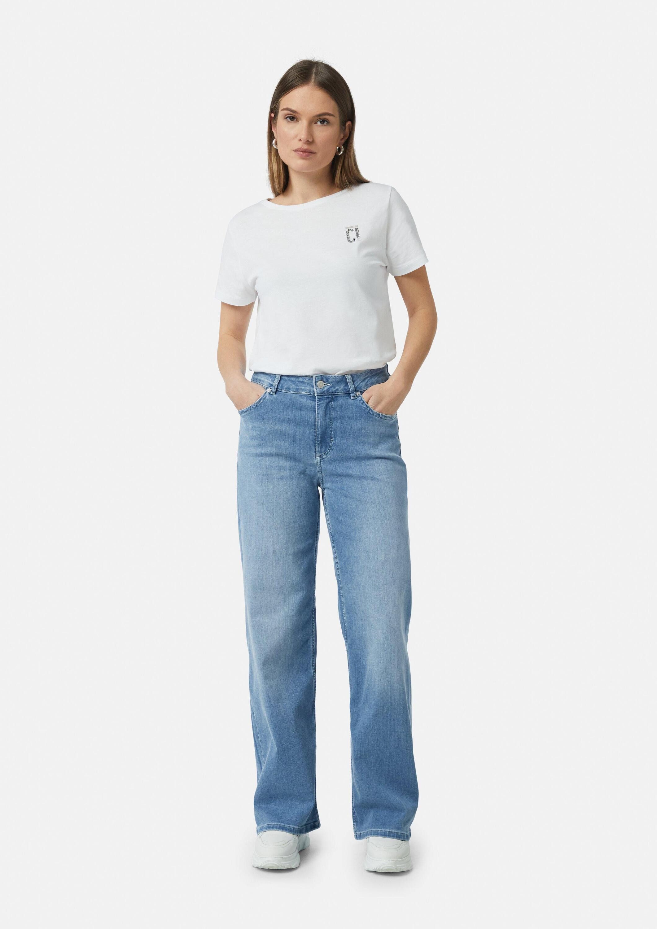 comma Weite Jeans Jeans-Hose Elastische Jeans mit Wide Leg günstig online kaufen