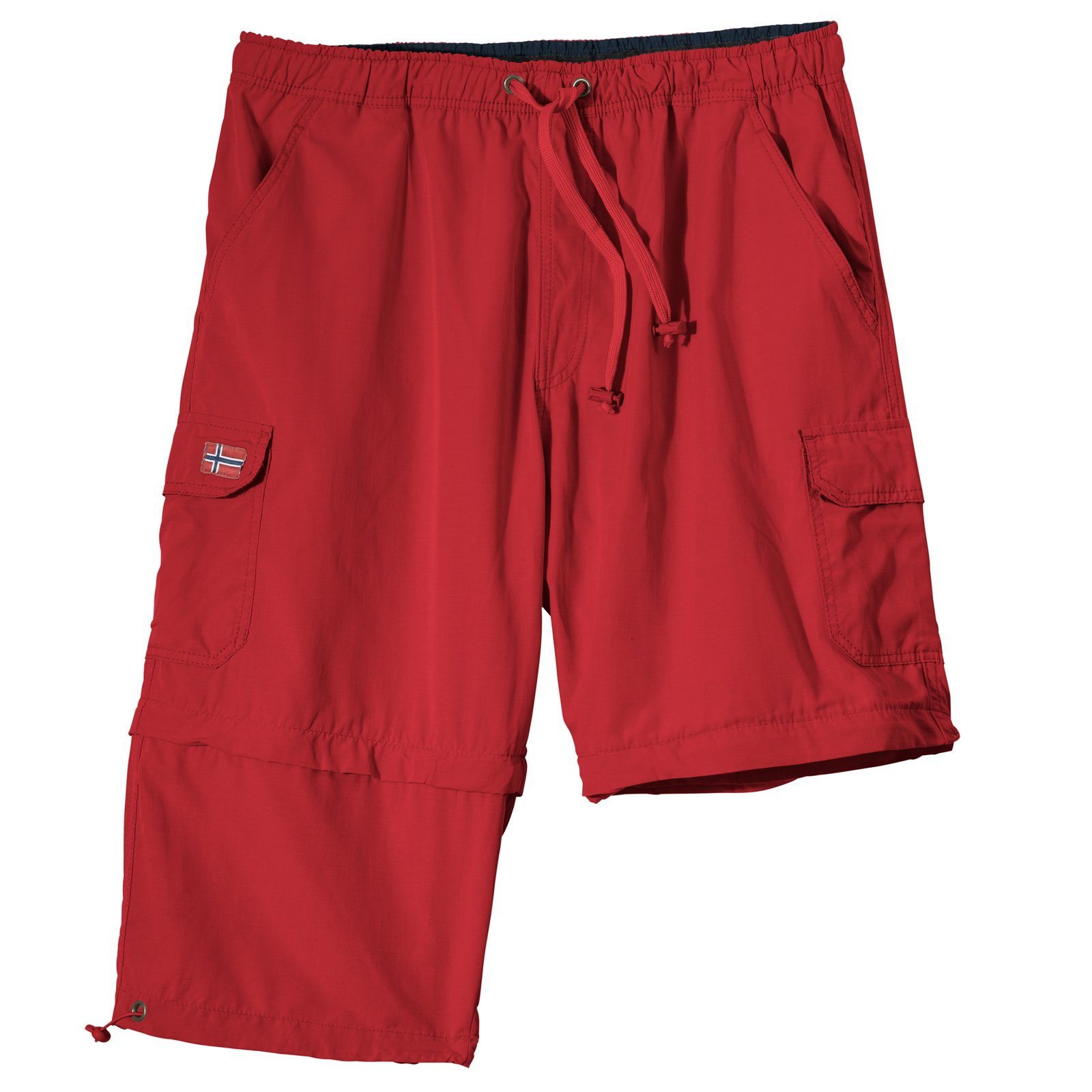 ABRAXAS Bermudas Abraxas Zipp-Off Bermuda rot Übergröße Norway – Bild 2 von 2