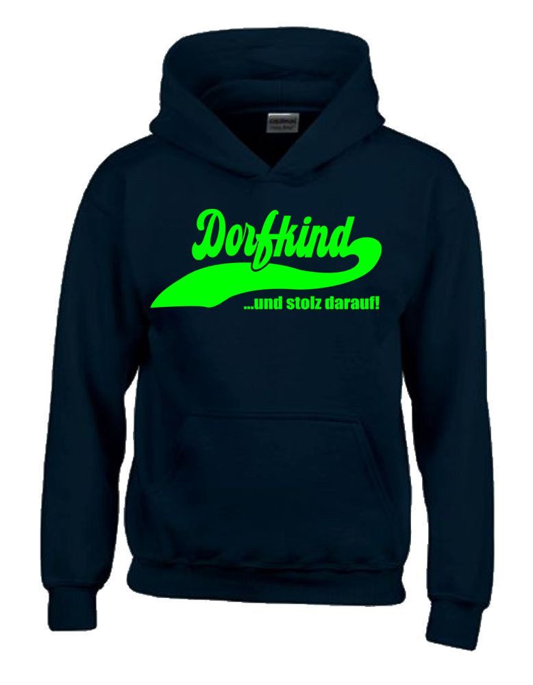 coole-fun-t-shirts Hoodie DORFKIND Sweatshirt mit Kapuze Hoodie Pullover Pulli Känguruhtasche