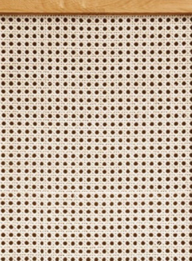 Natur24 Bett Doppelbett Fani 180x200 Eiche Massiv Wiener Geflecht