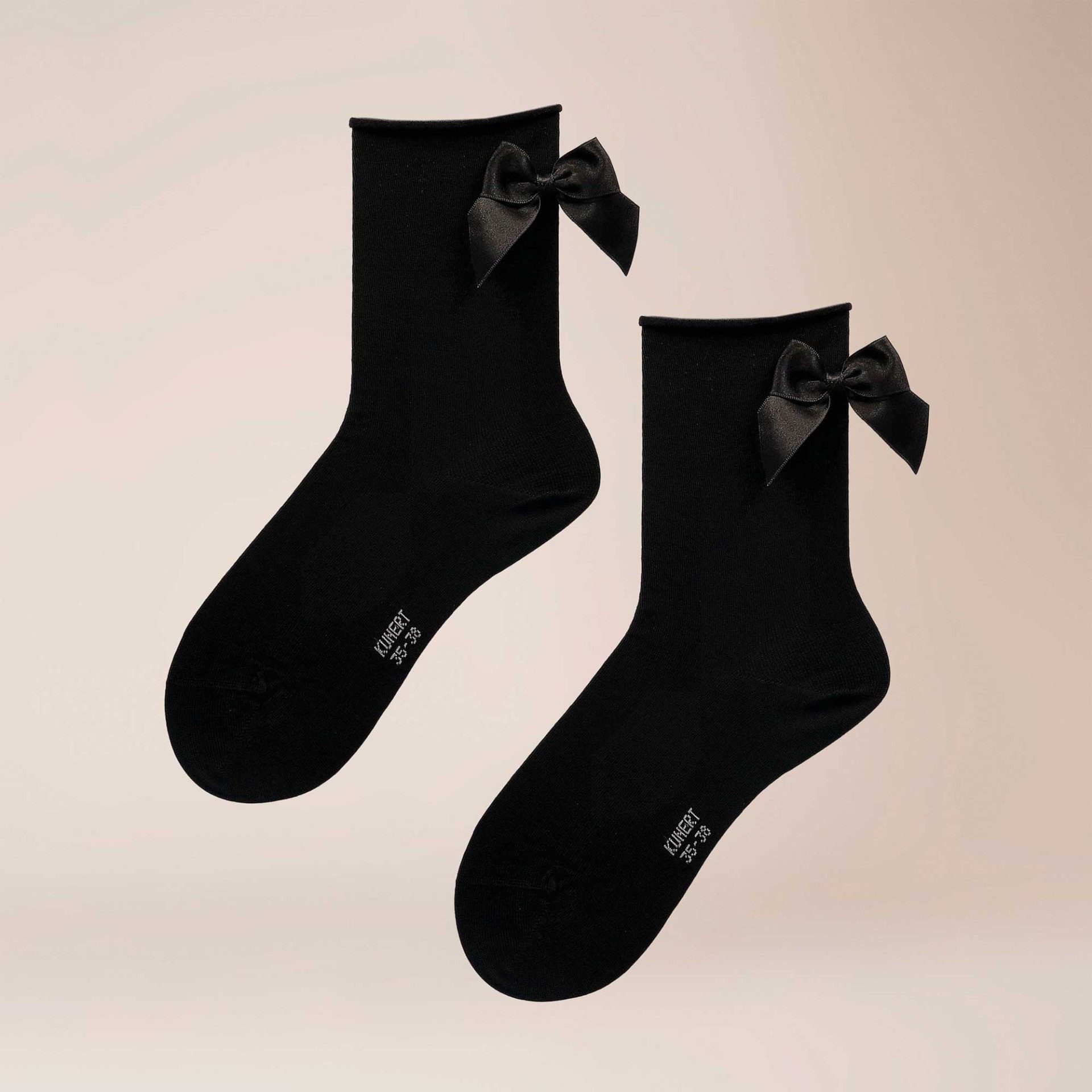 KUNERT Basicsocken Ribbon Love (1-Paar) Kurzsocken mit Schleife