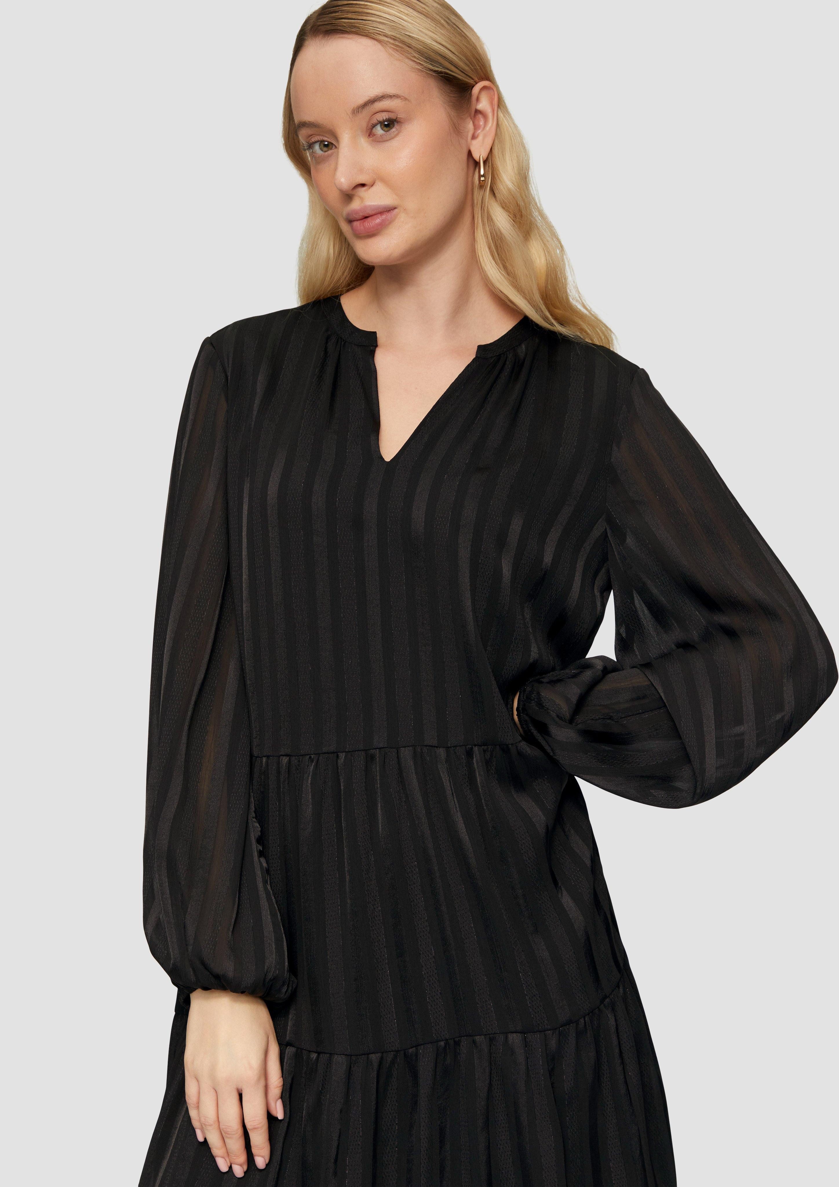 s.Oliver BLACK LABEL Minikleid Volantkleid aus günstig online kaufen