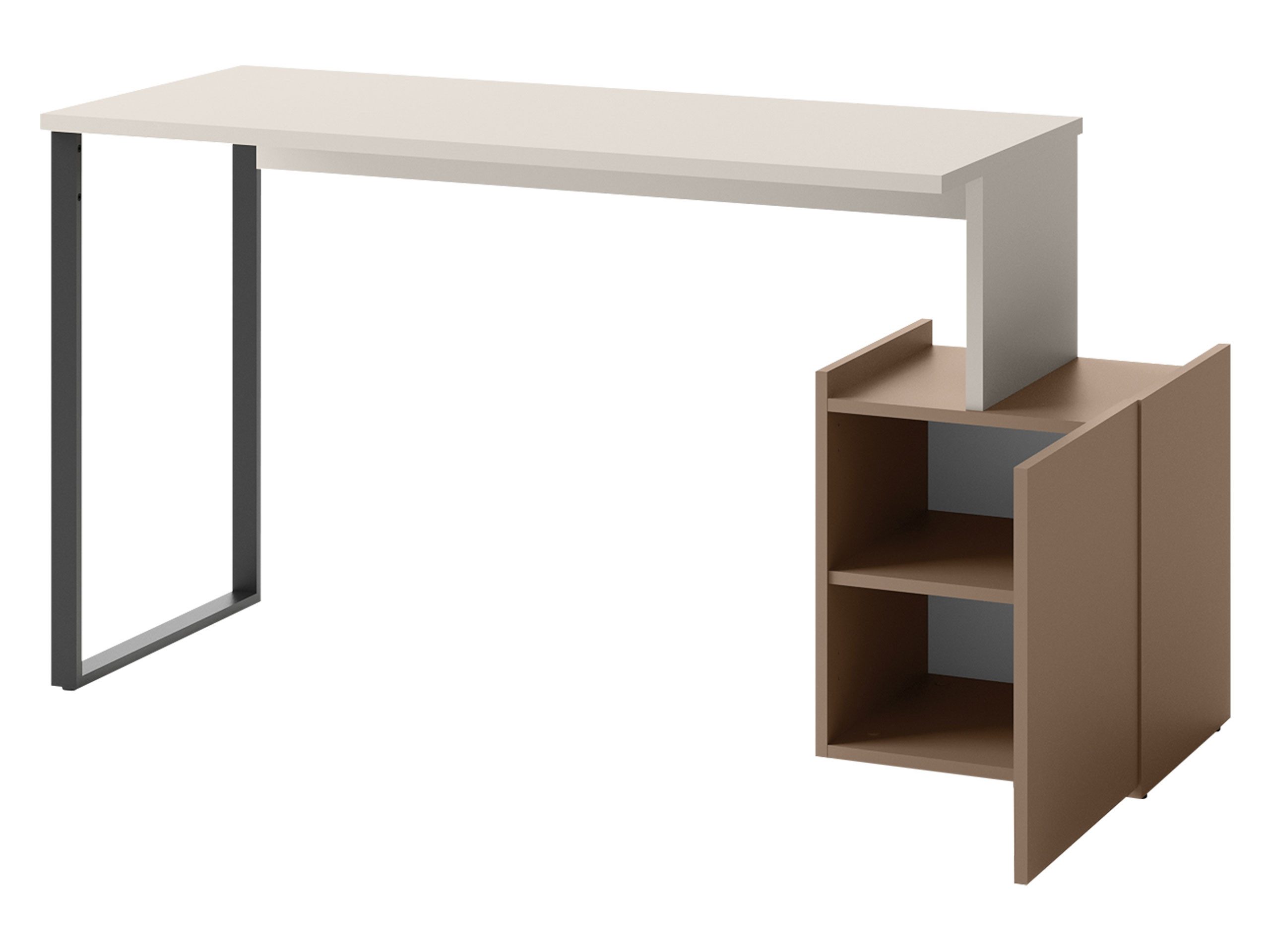MIRJAN24 Schreibtisch Sigma 1D SG09 (mit Drehtür), Metallbeine