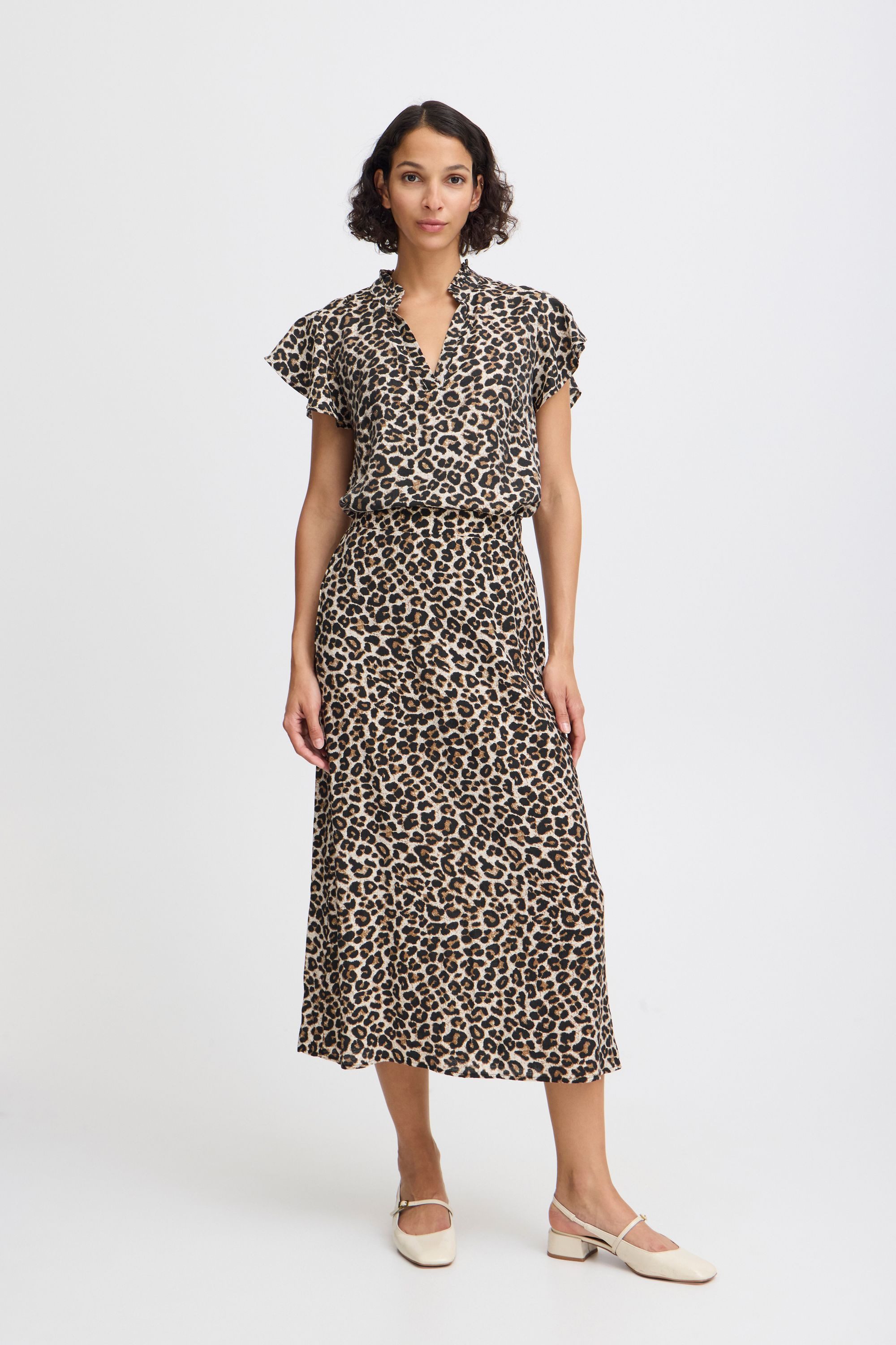 b.young Kurzarmbluse BYHINVA LEOPARD BLOUSE 2 günstig online kaufen