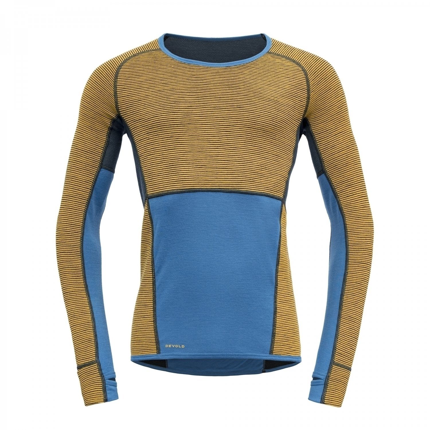 Devold Funktionsunterhemd TUVEGGA SPORT AIR Herren Funktionsunterhemd langarm gelb/blau