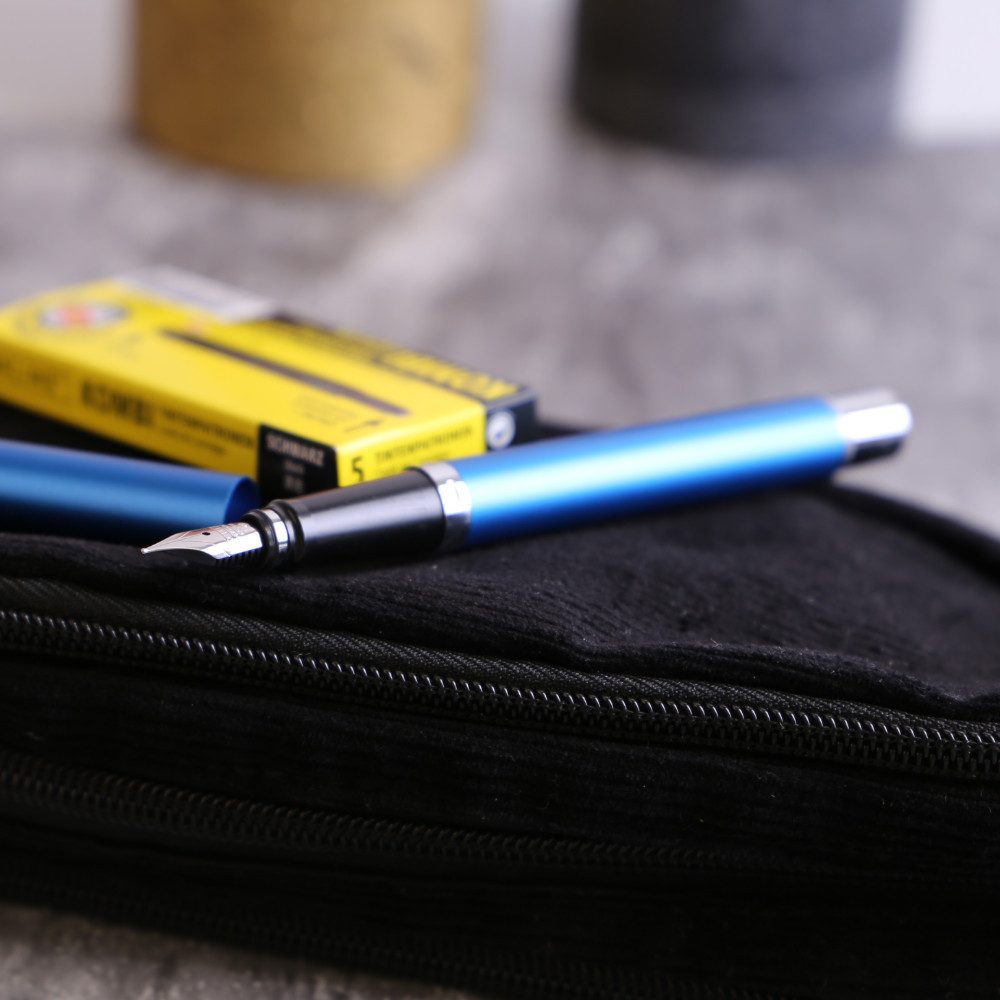 Thumbnail - Online Pen Füller Vision Füllhalter, (aus mattiertem Aluminium, hochwertiger Füllfederhalter mit Iridium-Feder), in Gesc...