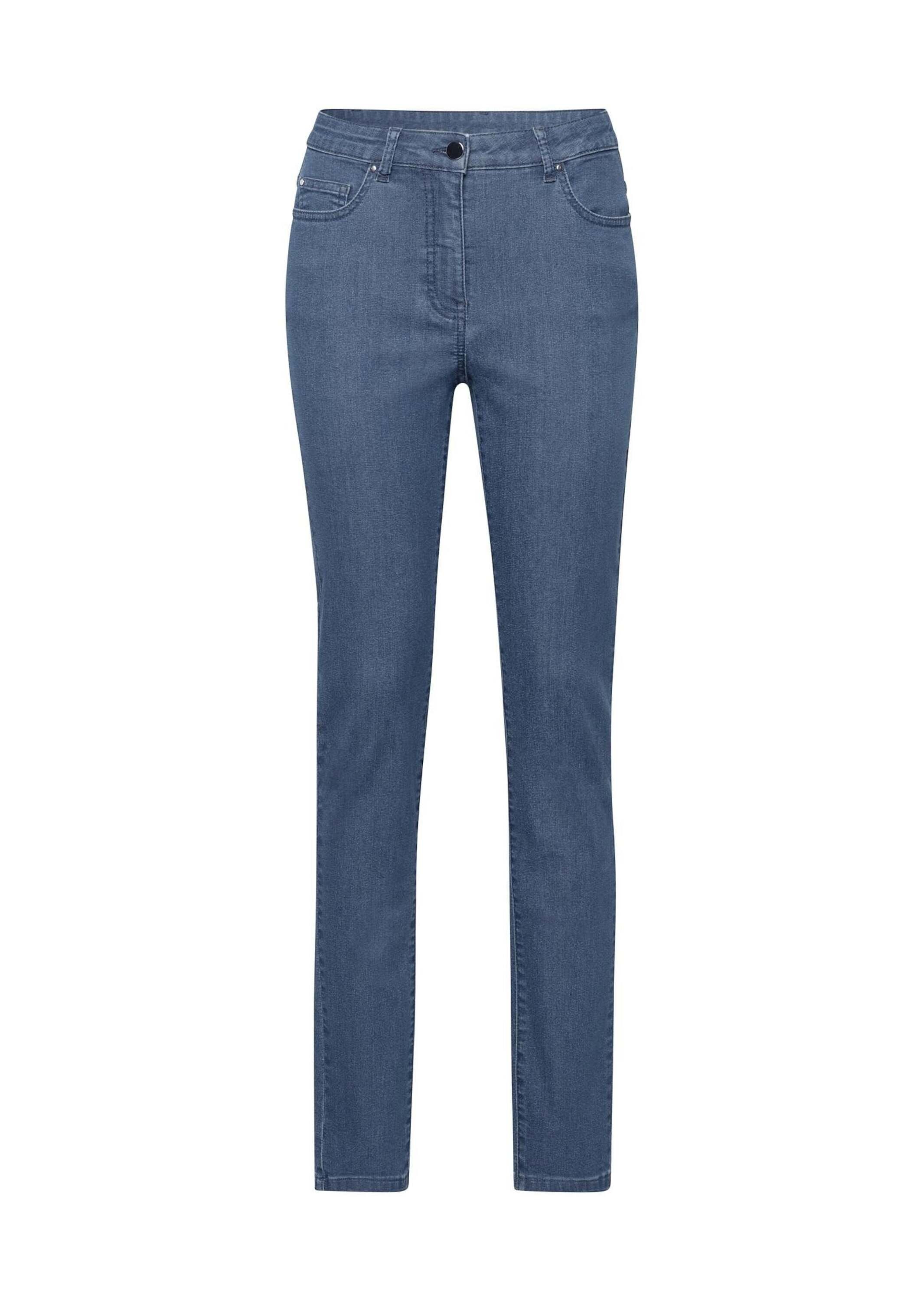 Jeans Kurzgröße: GOLDNER Bequeme hellblau