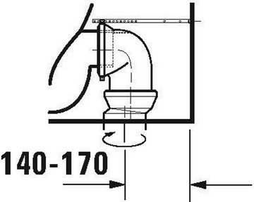 Duravit WC-Komplettset Stand-WC-Kombination Duravit No.1 rim. t