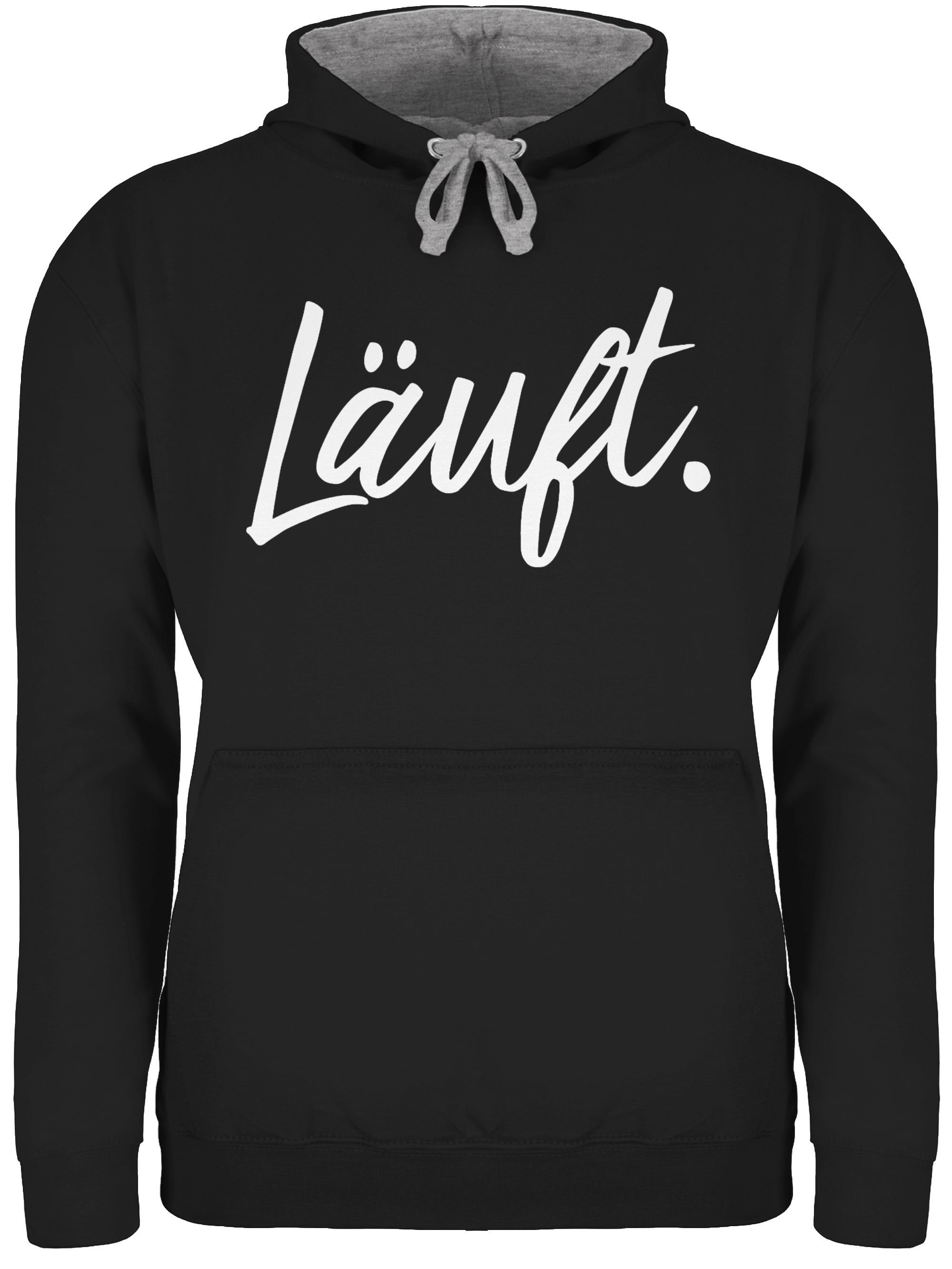 Shirtracer Hoodie »Läuft Statement Sprüche Statement mit Spruch