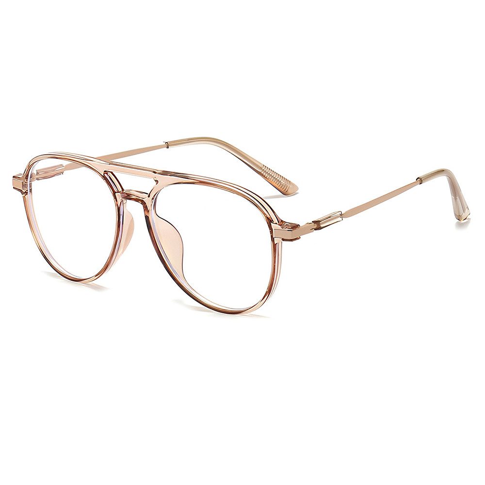 PACIEA Lesebrille Blaulichtfilter Doppelbalkenrahmen Oversized Elegant
