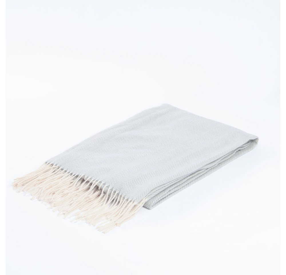 Wohndecke Wolldecke MILA Farbauswahl- 140 x 200 cm, HOME DELUXE, Kuscheldecke, Sofadecke