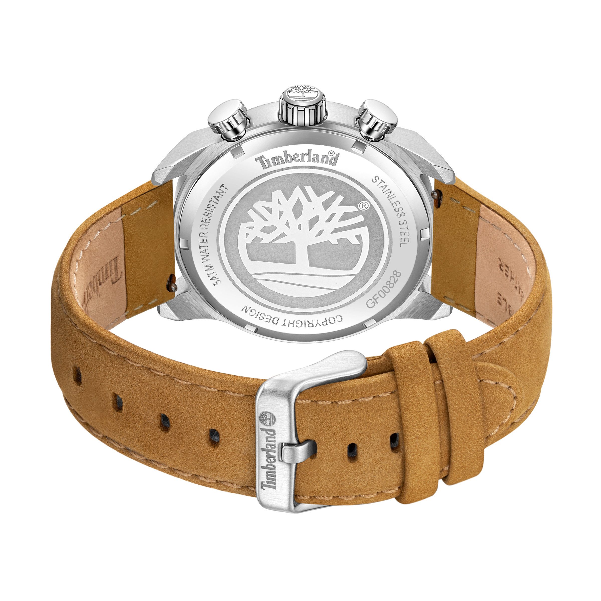 Timberland Multifunktionsuhr HENNIKER II TDWGF0082801, Quarzuhr, Armbanduhr, Herrenuhr, Lederarmband, analog, Tag