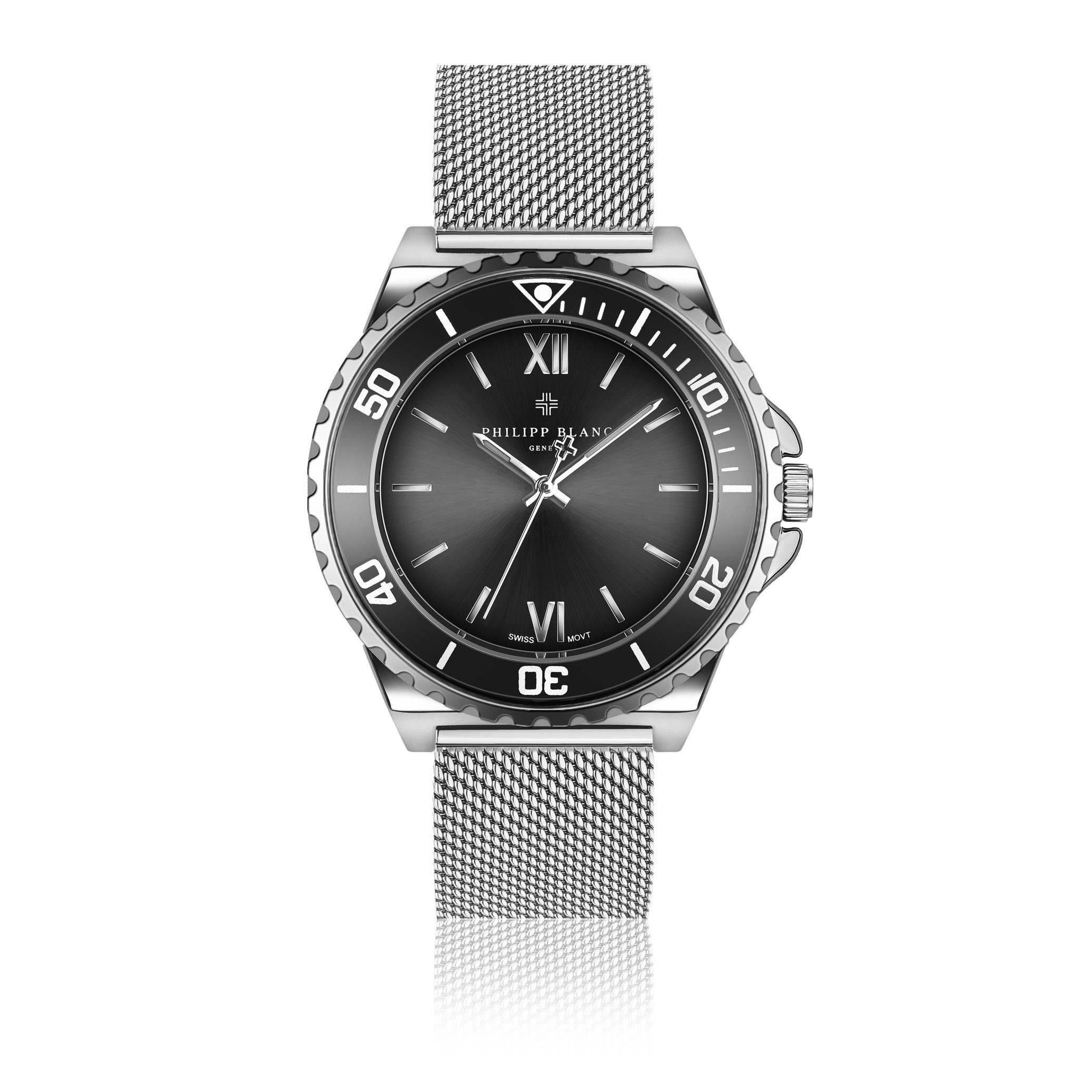 PHILIPP BLANC Quarzuhr PD2-B010S Wettingen Silver link