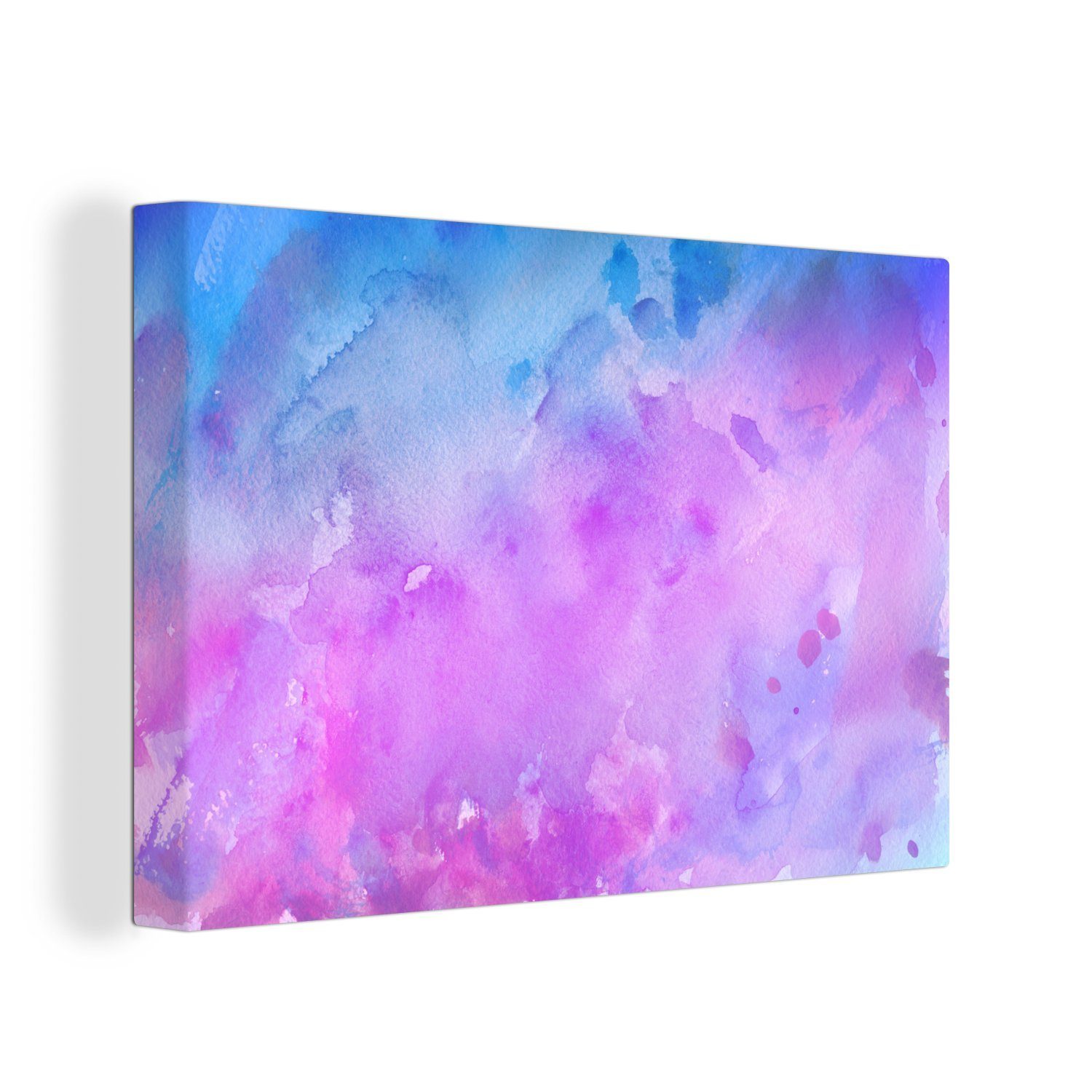 OneMillionCanvasses® Leinwandbild Aquarell - Lila - günstig online kaufen