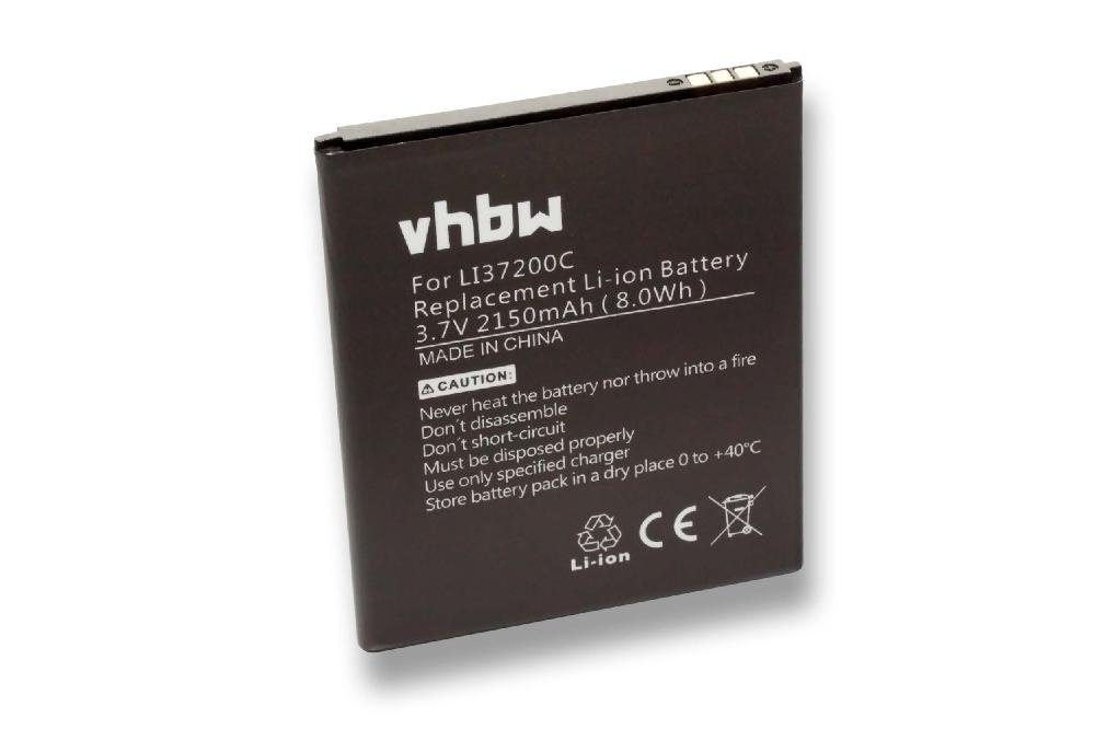 vhbw Ersatz LI37200C mAh (3,7 Hisense Smartphone-Akku 2150 für für V) Li-Ion